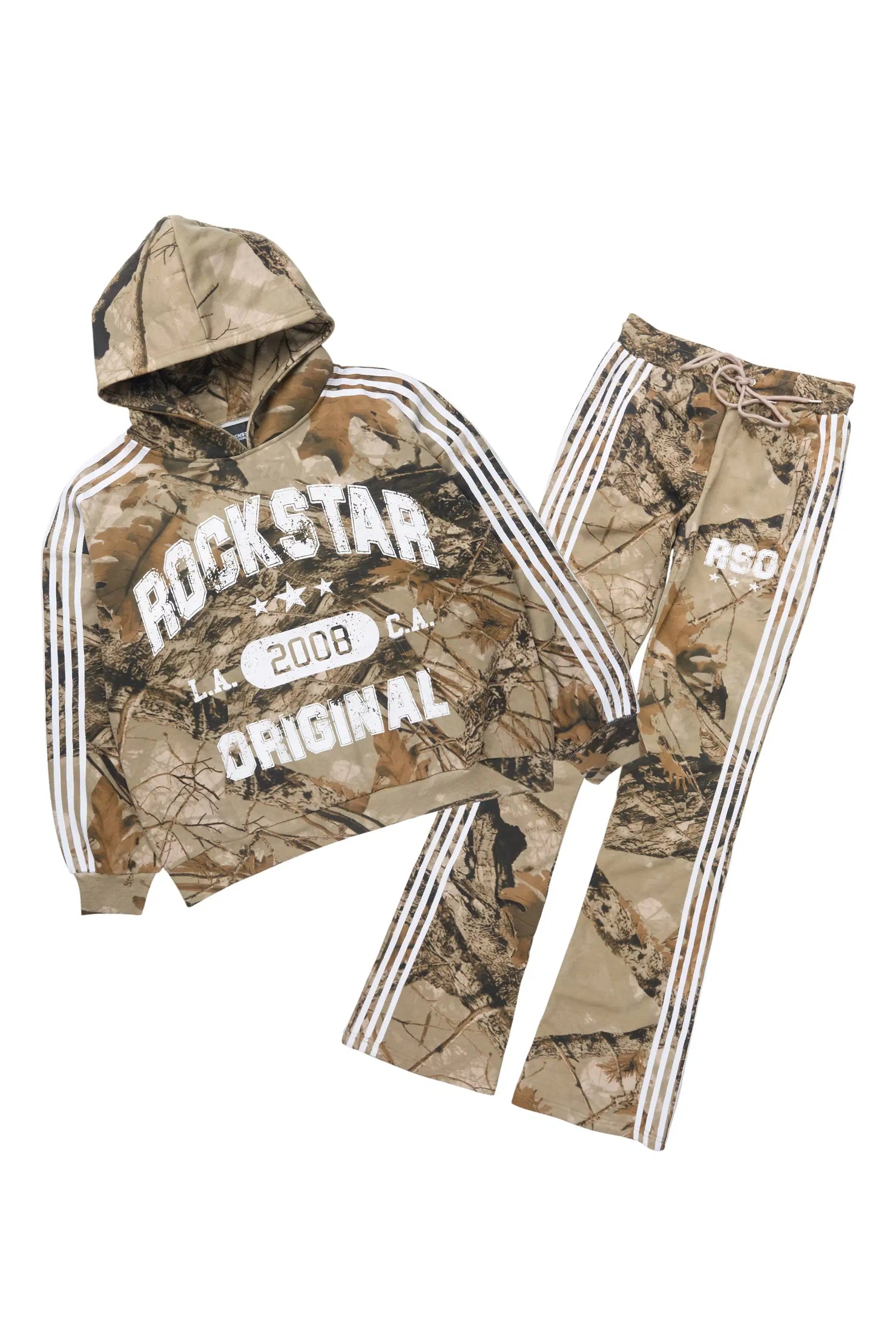 Tylla Tree Camo Hoodie/Baggy Pant Track Set