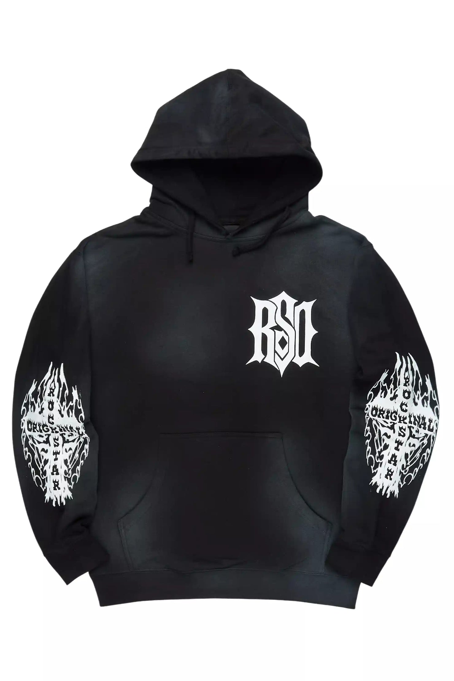 Sebrina Black Graphic Hoodie