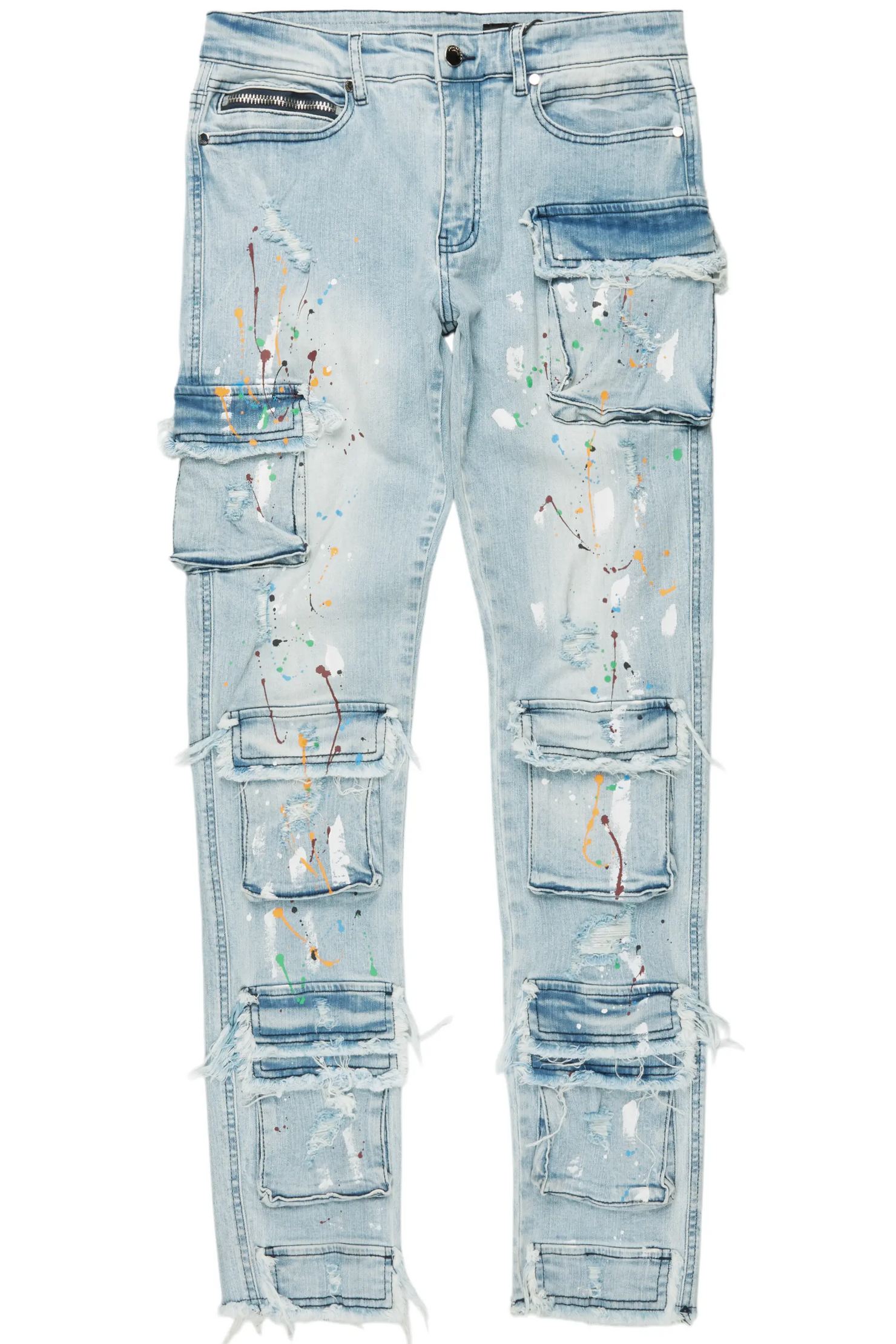 Yasu Blue Painter Slim Fit Jeans