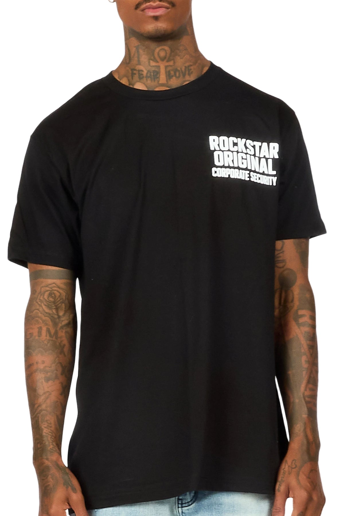 Security Black Oversized Graphic T-Shirt