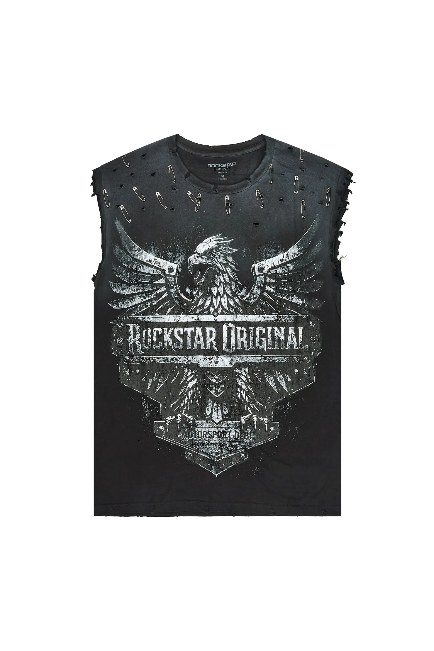 Wilsander Black Oversized Cut Off T-Shirt