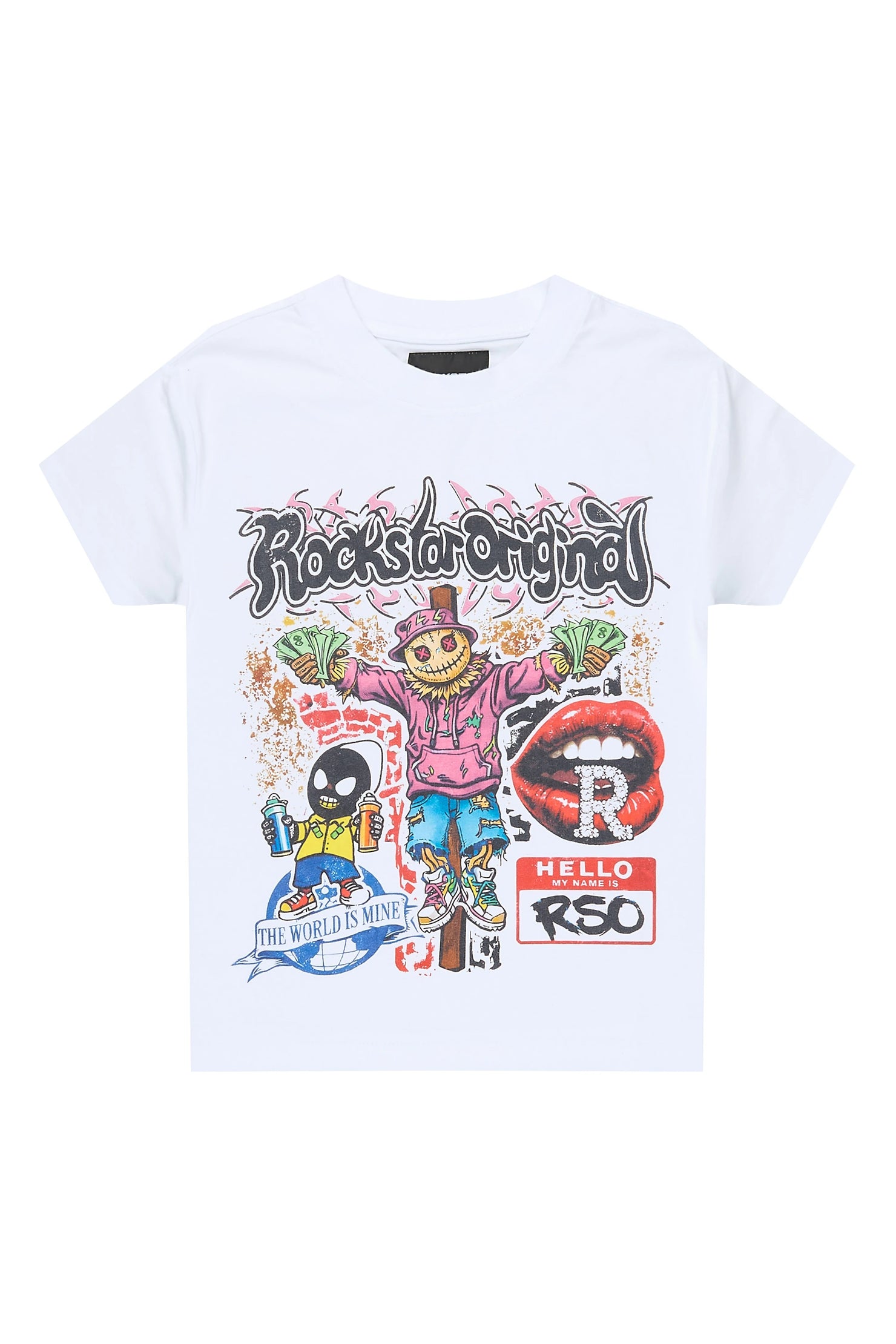 Boys Onyx White Graphic T-Shirt