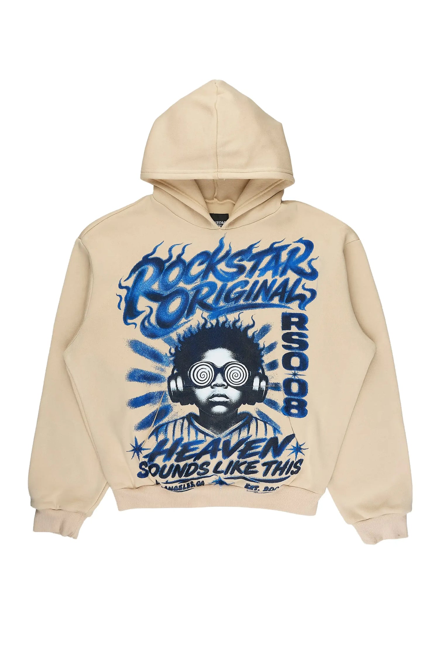 Boys Loom Sand/Royal Graphic Hoodie