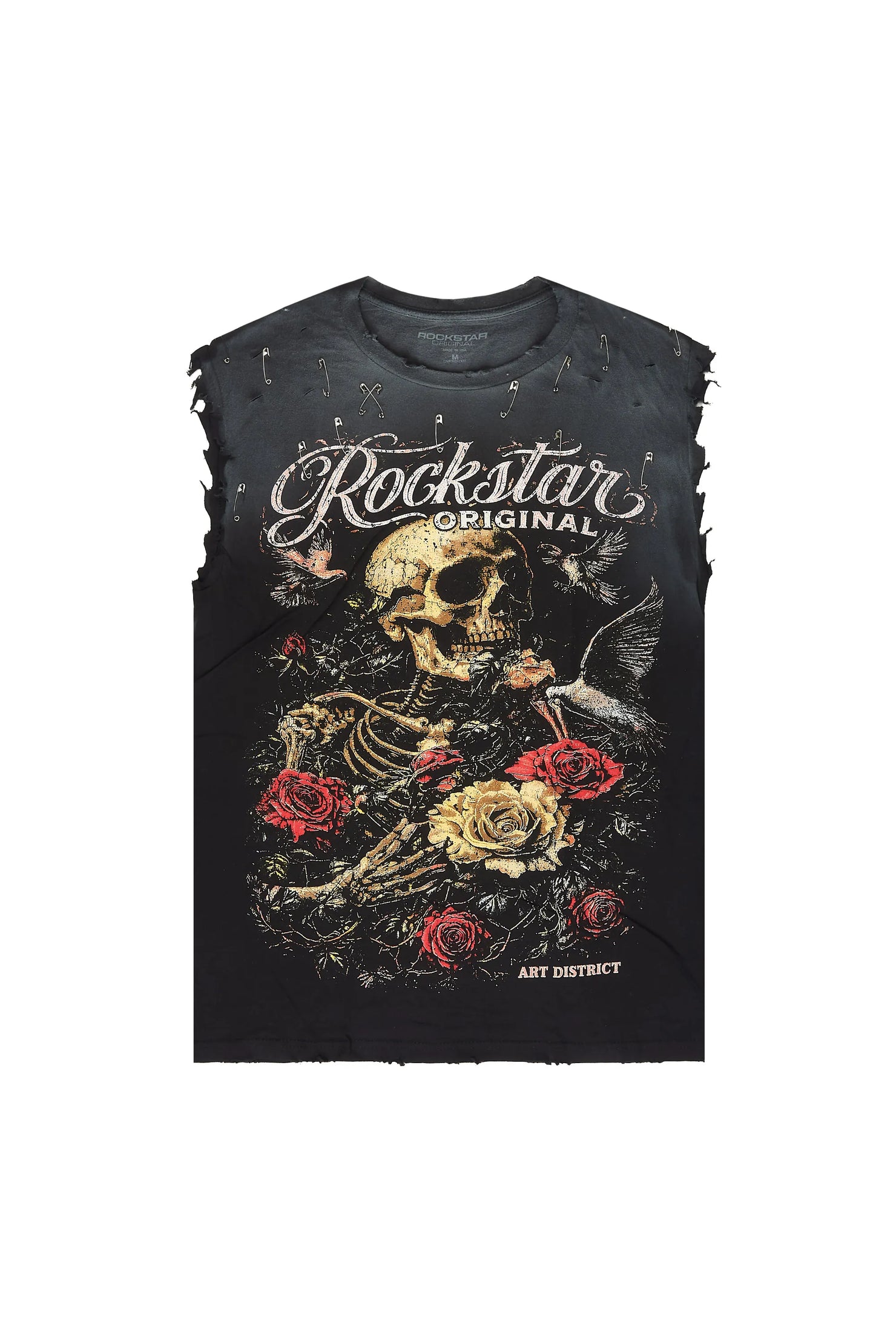 Ryniah Black Cut Sleeve T-Shirt