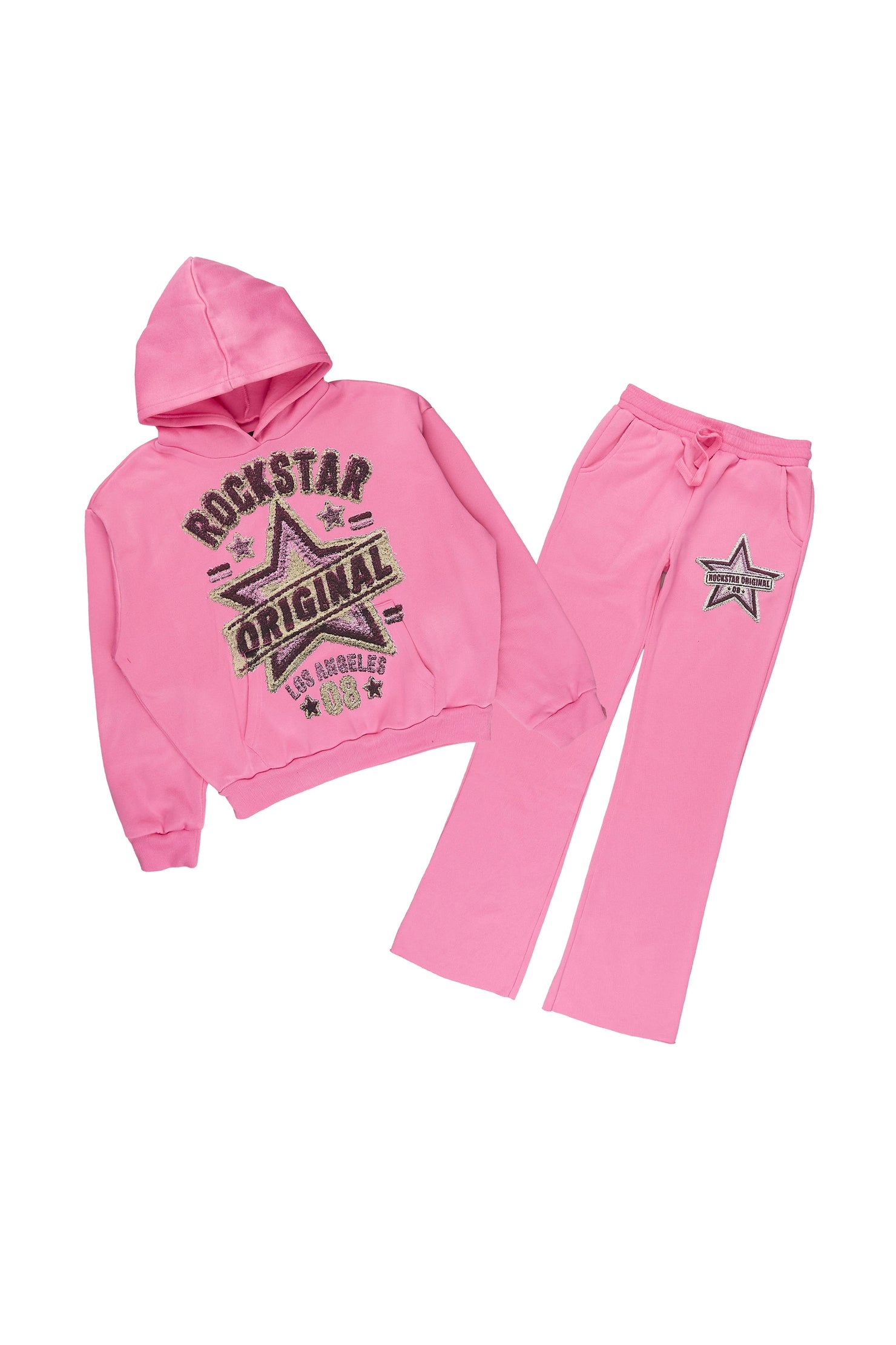 Girls Basiliskie Bubblegum Hoodie Track Set
