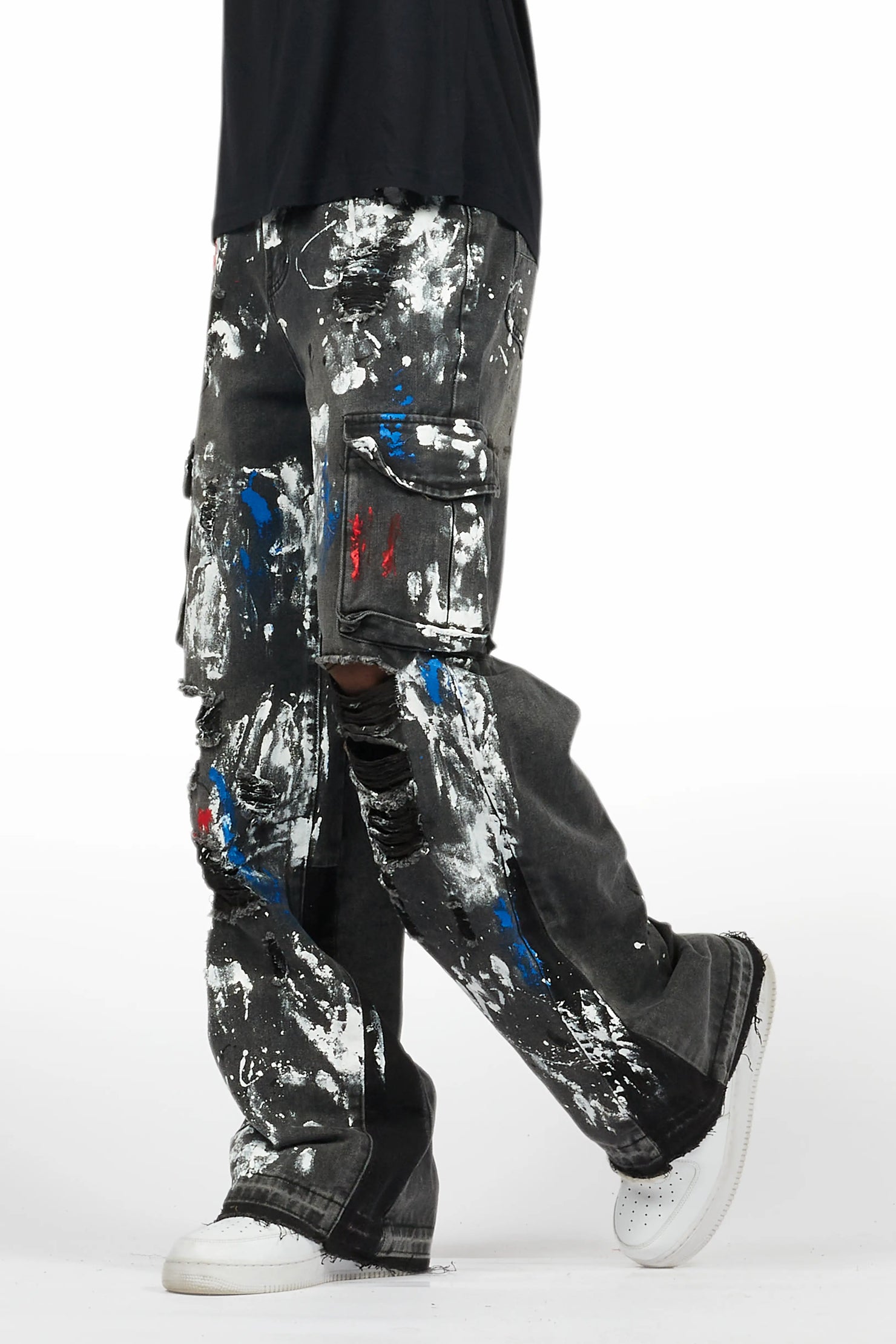 Dallin Grey Painter Baggy Cargo Jean