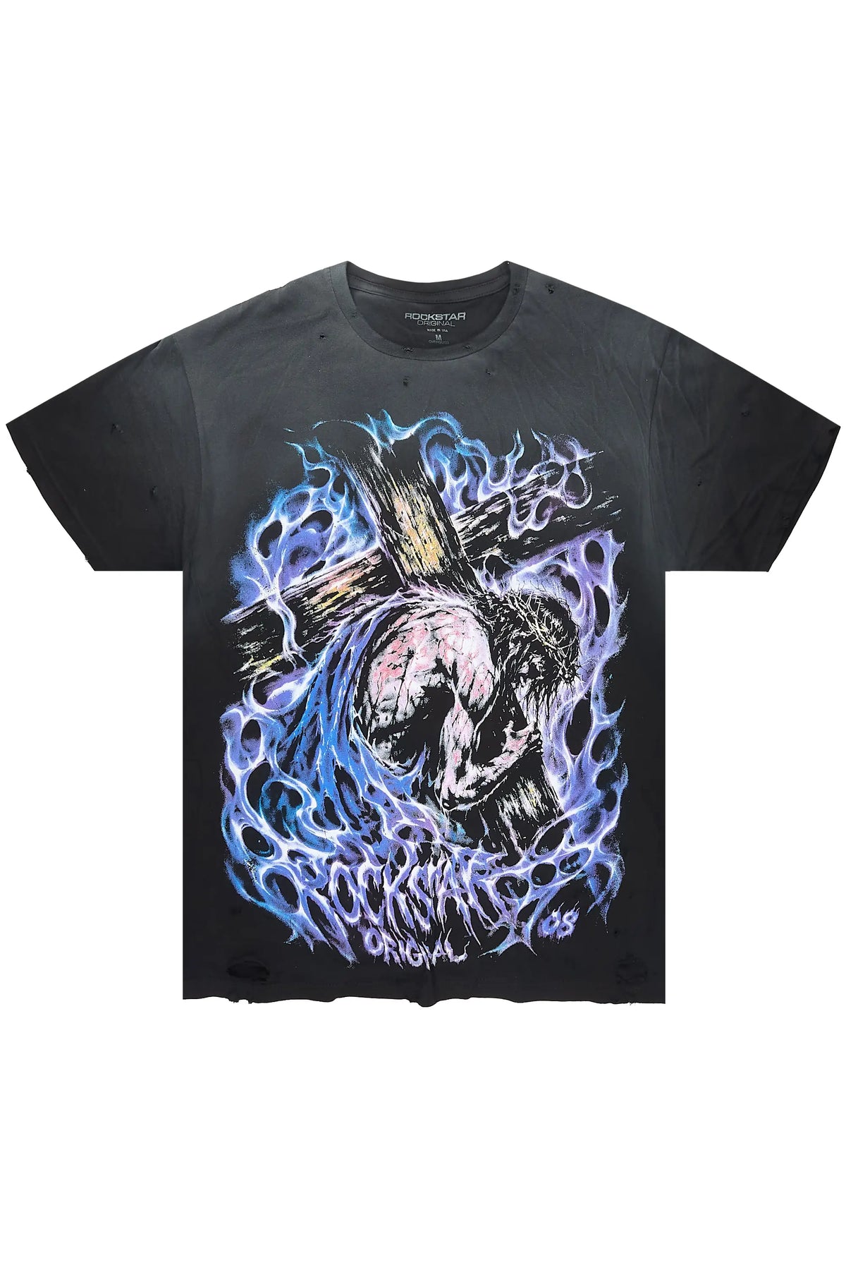 Brixen Black Oversized Graphic T-Shirt