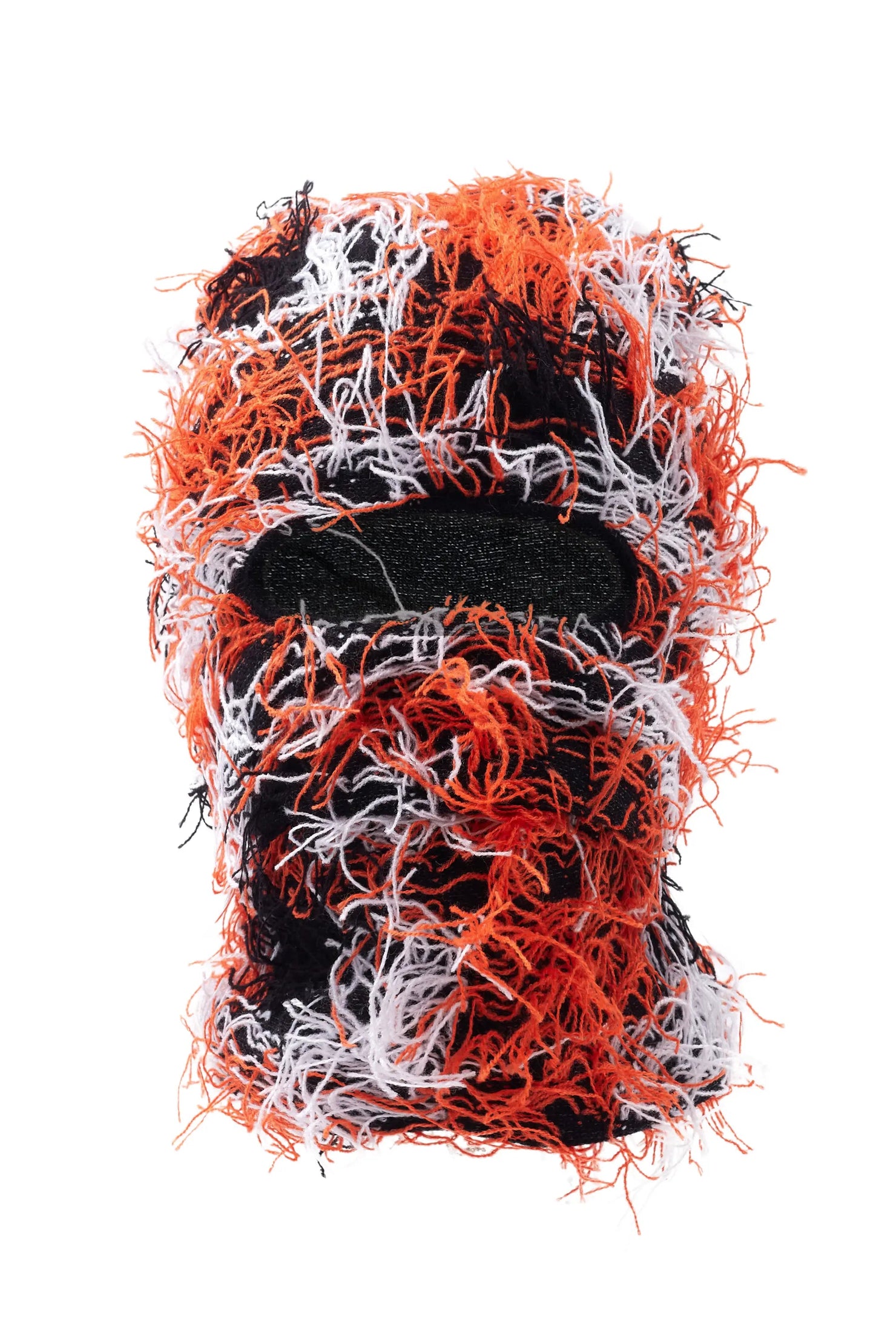 Seantee Orange/Black Fuzzy Ski Mask
