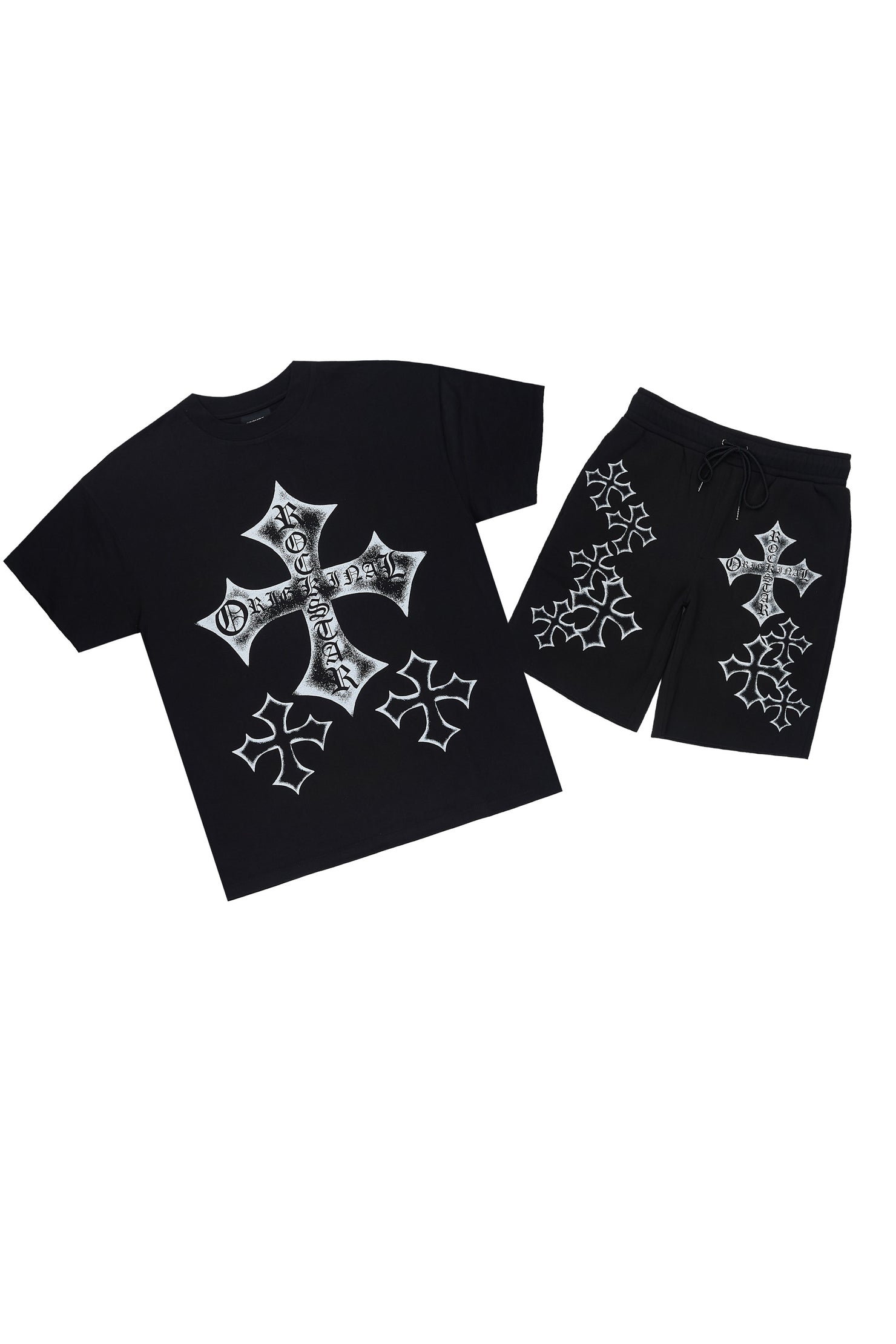 Marizon Black T-Shirt/Short Set