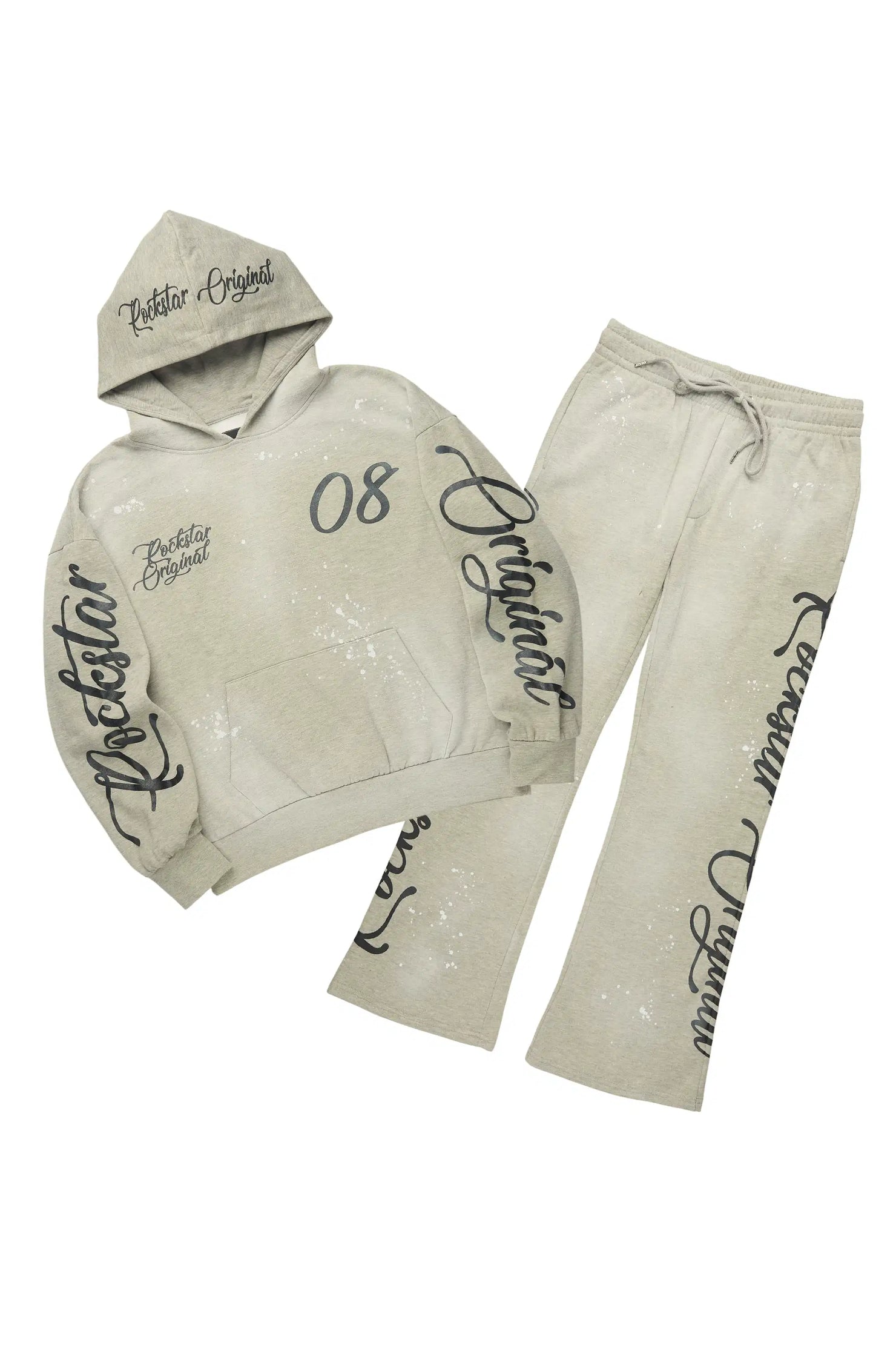 Hanif 2.0 Vintage Dark Oatmeal Hoodie/ Relaxed Pant Track Set