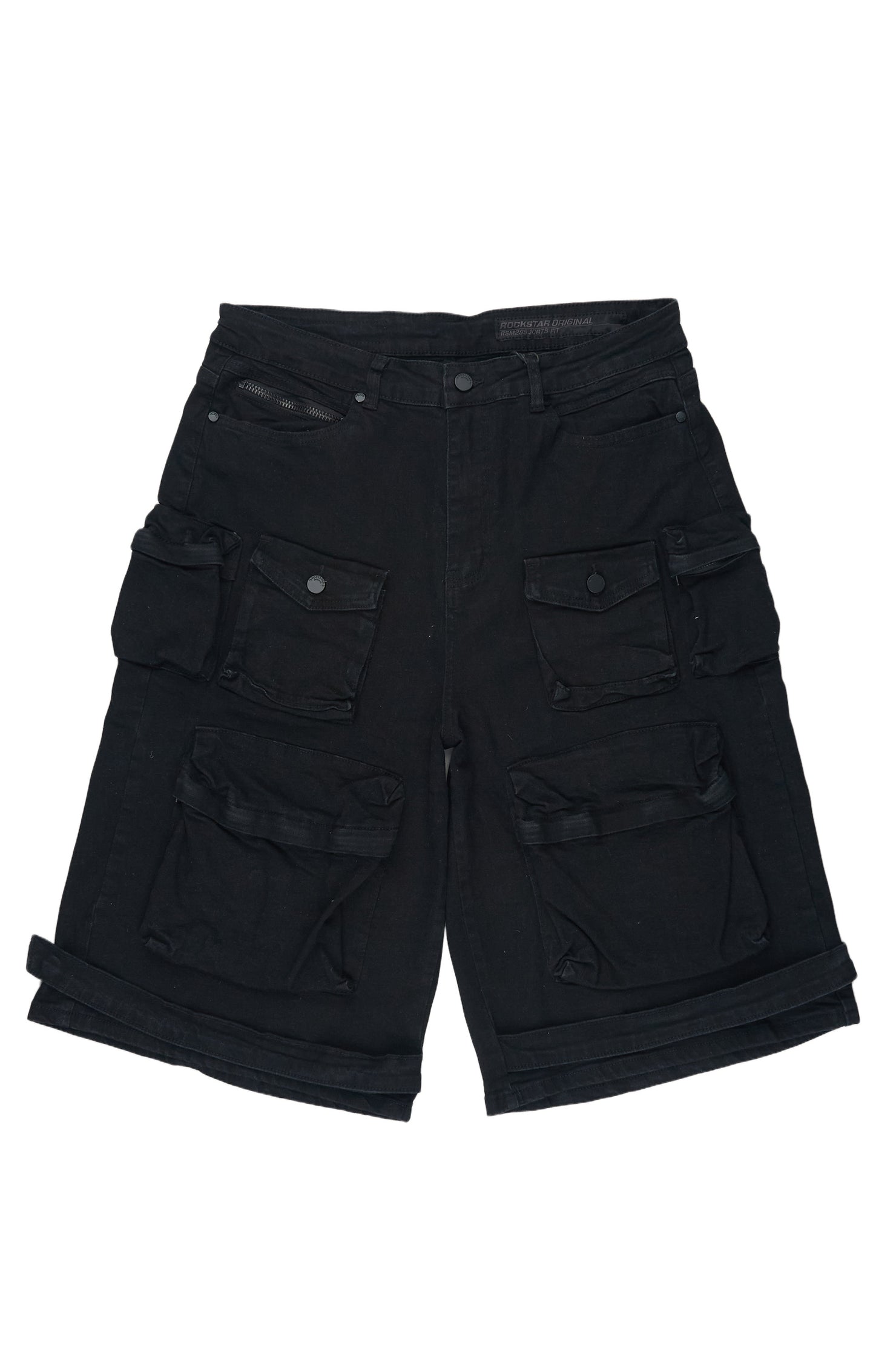Mahesh Black Denim Short