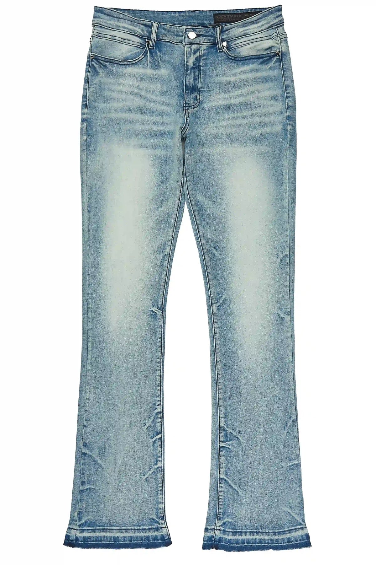 Gambill Medium Blue Stacked Jean
