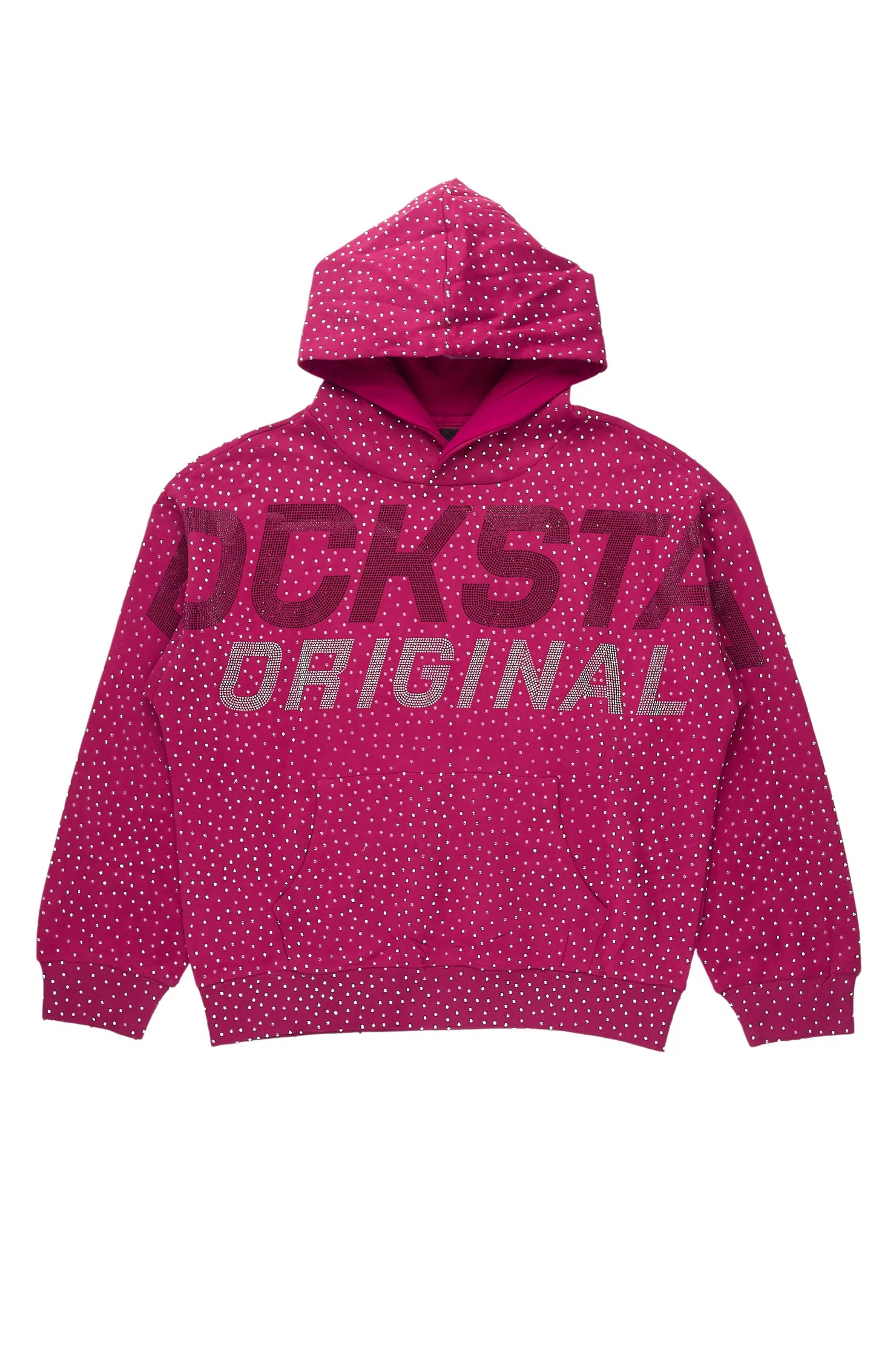 Roshanda Hot Pink Rhinestone Hoodie