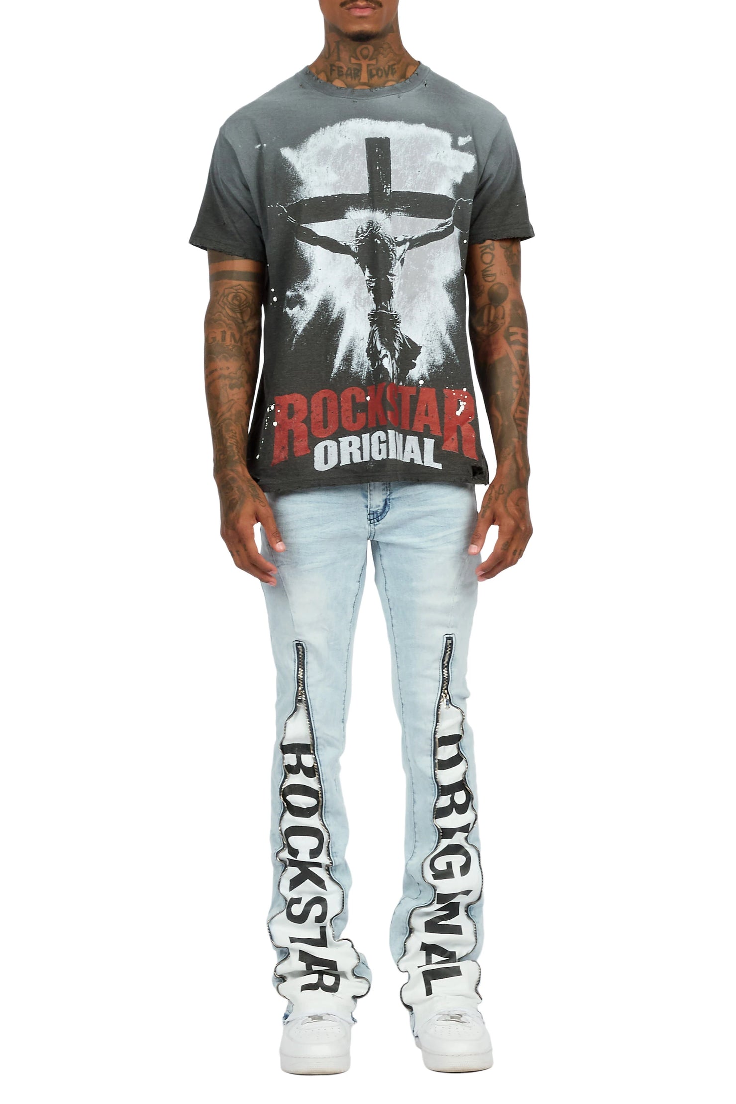 Philly Light Blue Stacked Fit Jean