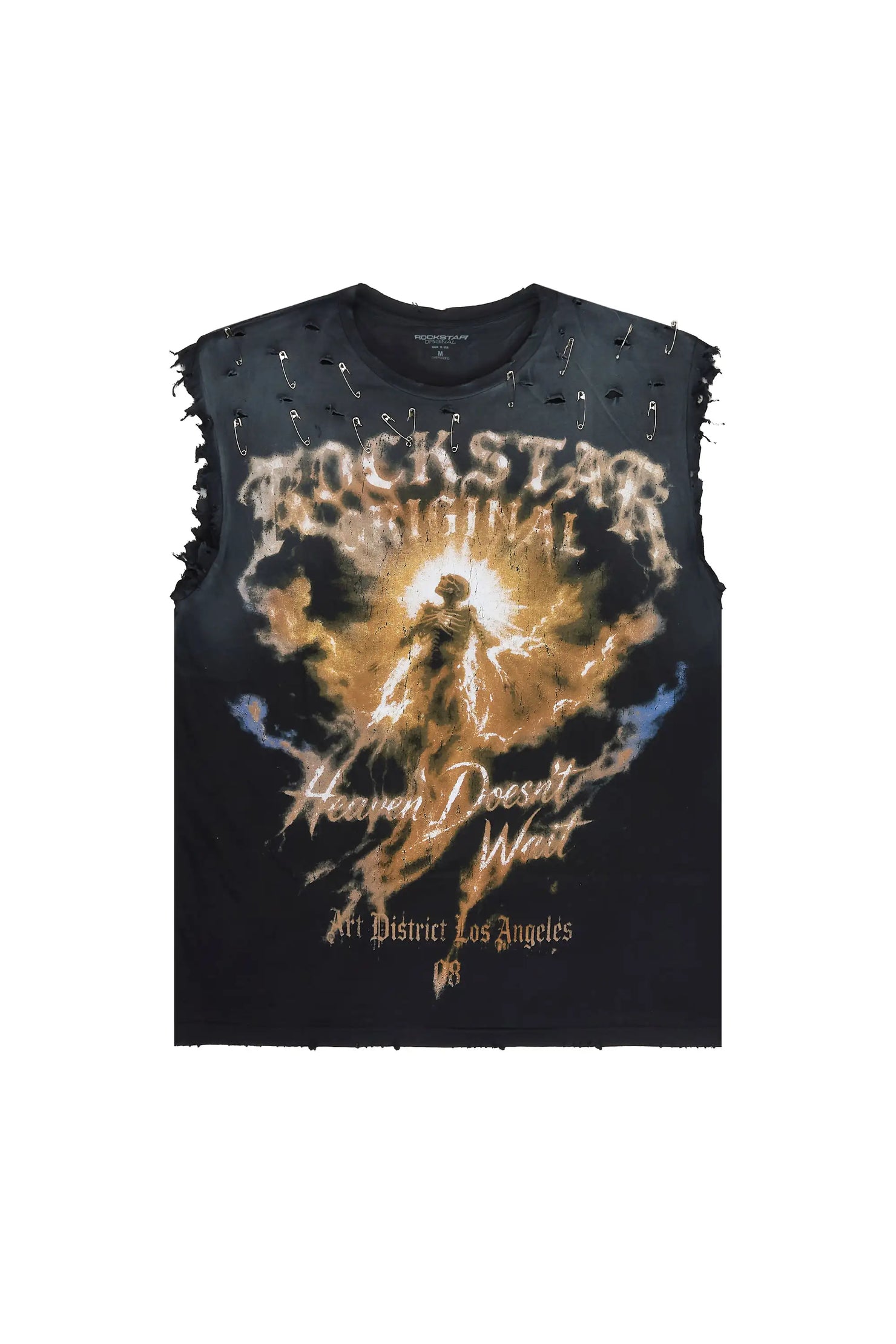 Jakito Black Oversized Cut Off T-Shirt