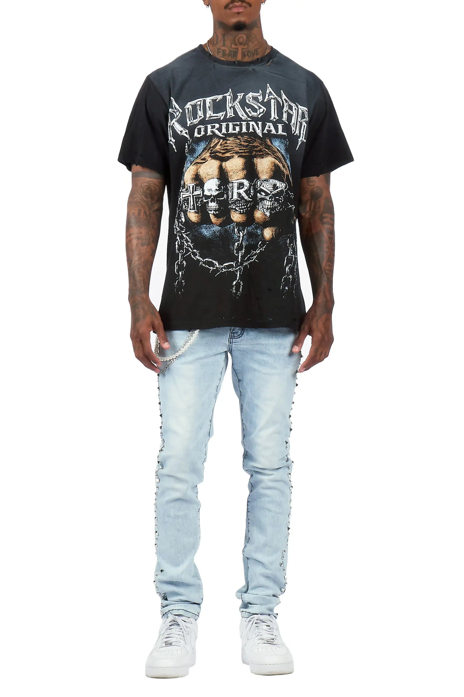 Tyce Light Blue Pearl Slim Fit Jean