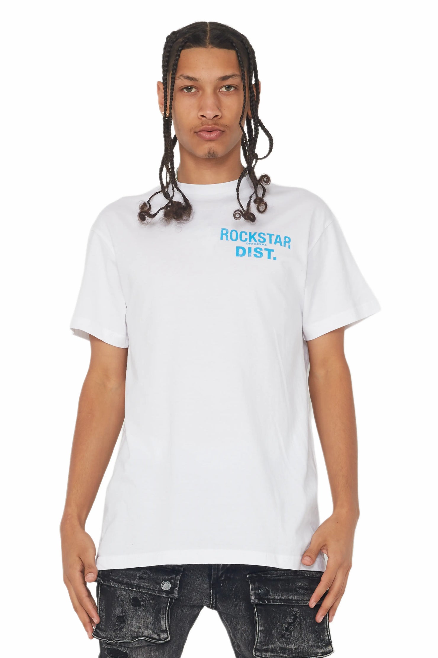 Lake White/Blue Graphic T-Shirt
