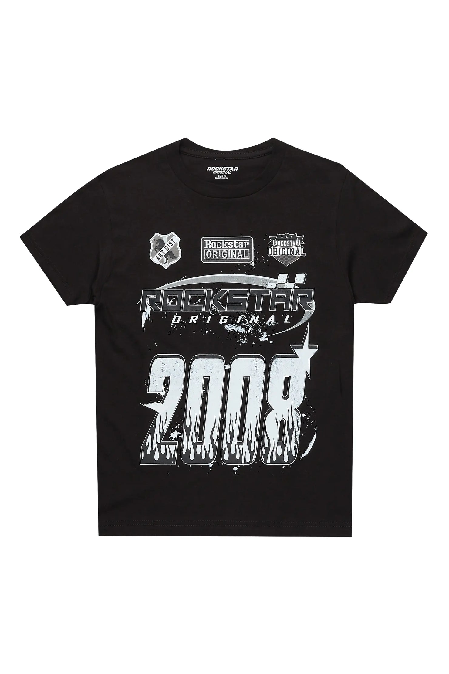 Boys Amos Black Graphic T-Shirt