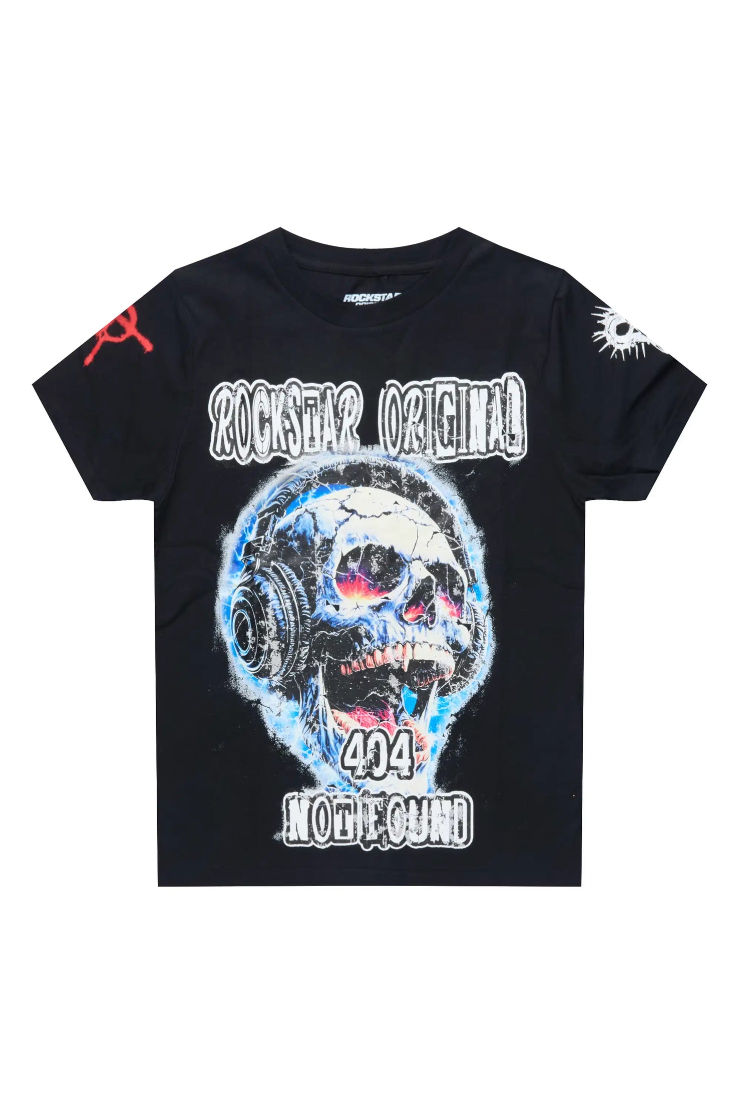 Boys Amare Black Graphic T-Shirt