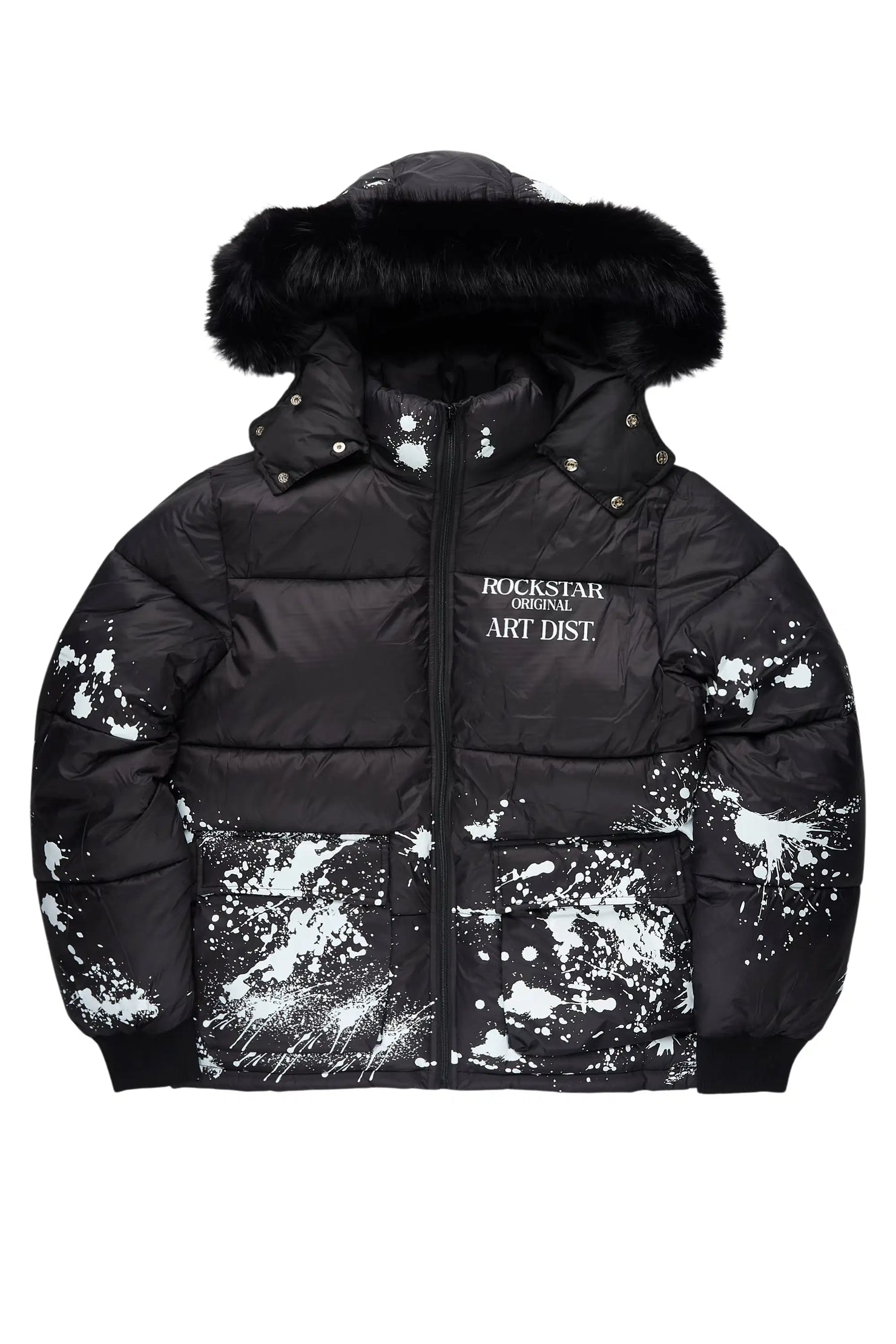 Filip Black Puffer Jacket