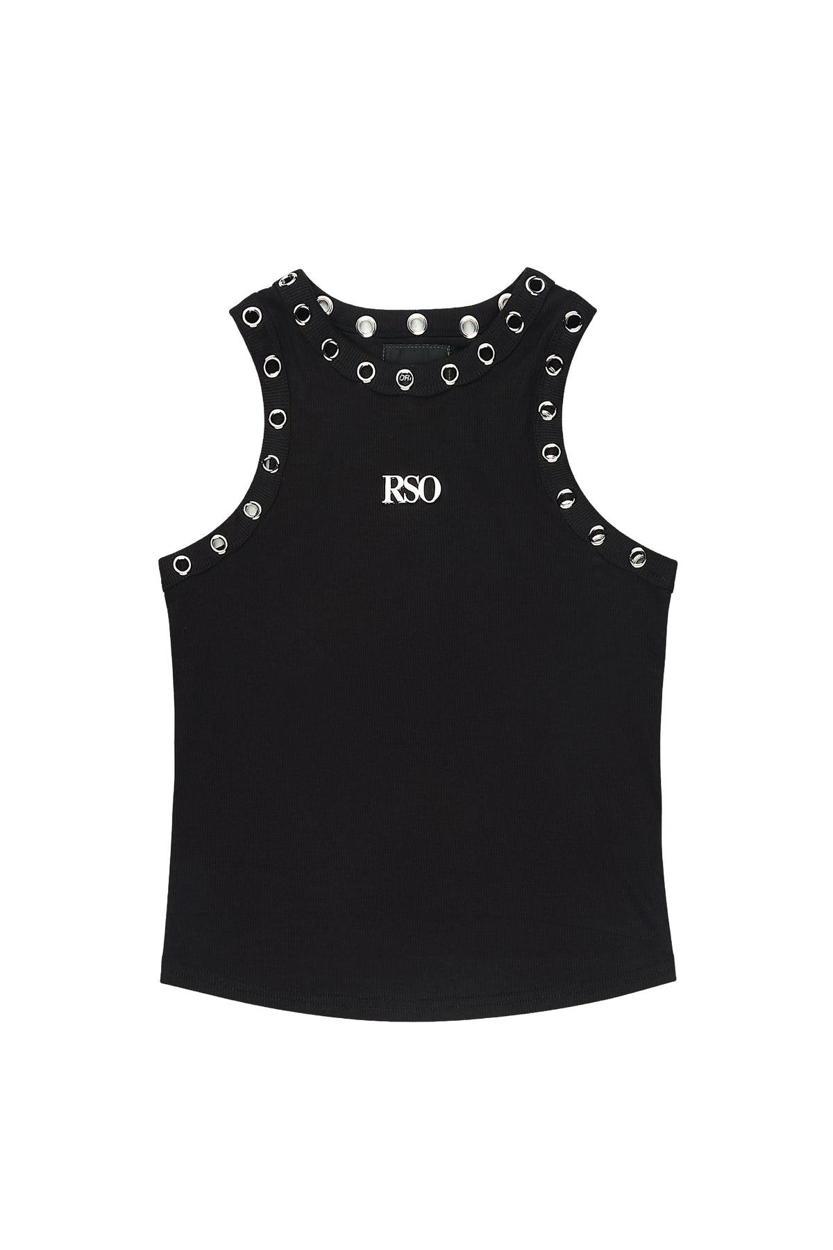 Porshia Black Grommet Tank Top