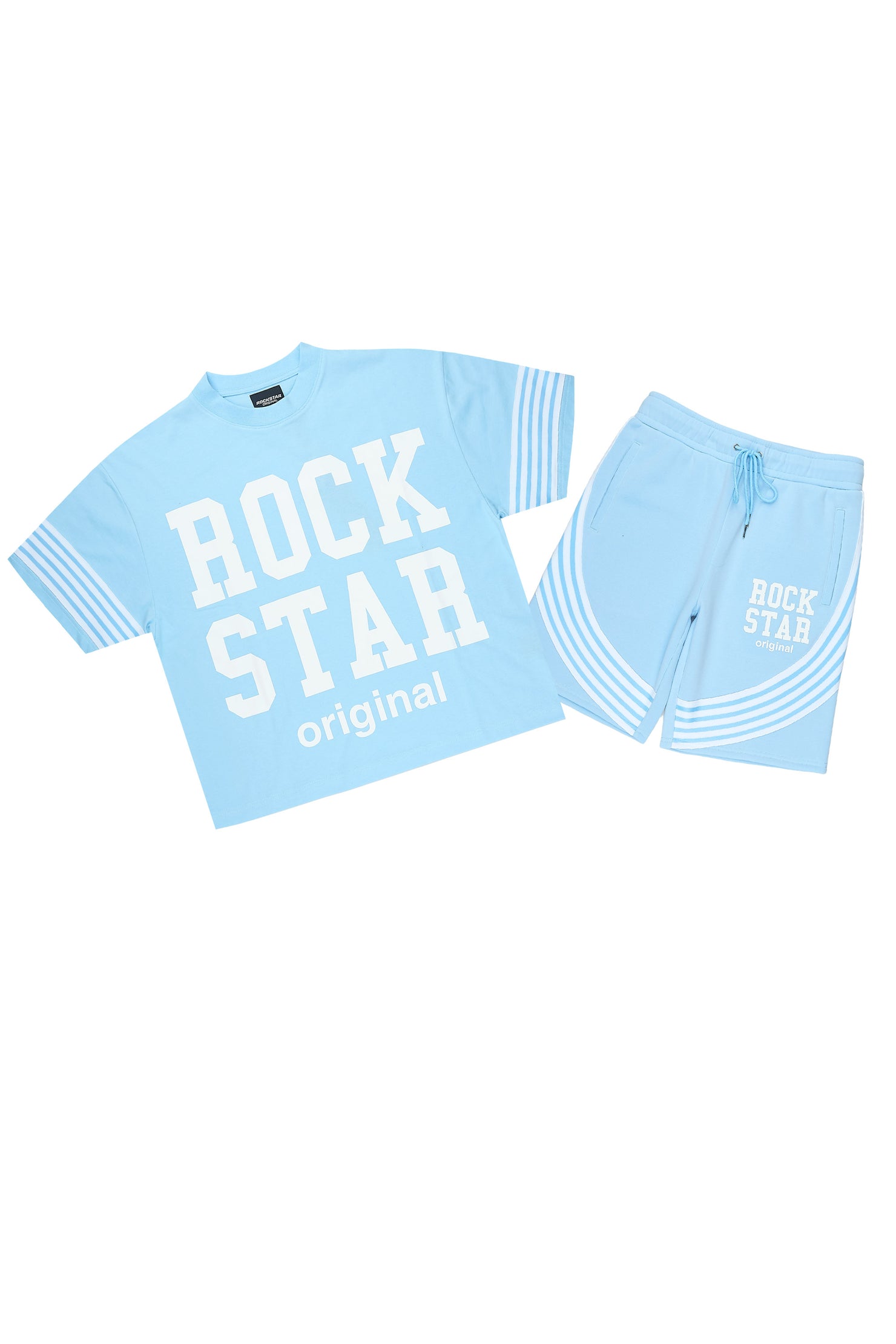 Rulik Light Blue T-Shirt/Short Set