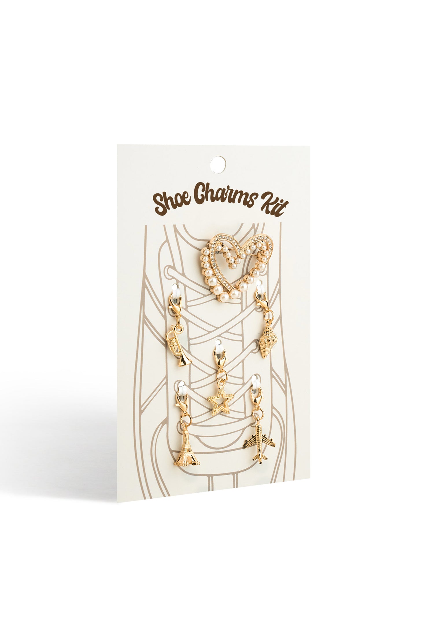 Kynlee Gold Beads Shoe Charms