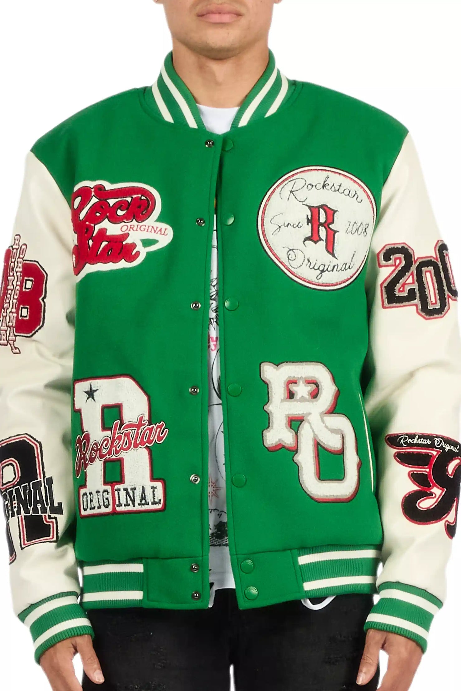 Ghoster Green Varsity Jacket