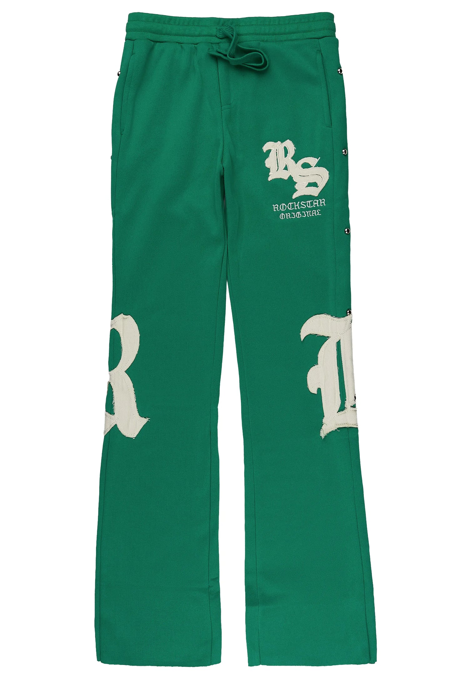 Boys Shire Green/Cream Stacked Flare Pant