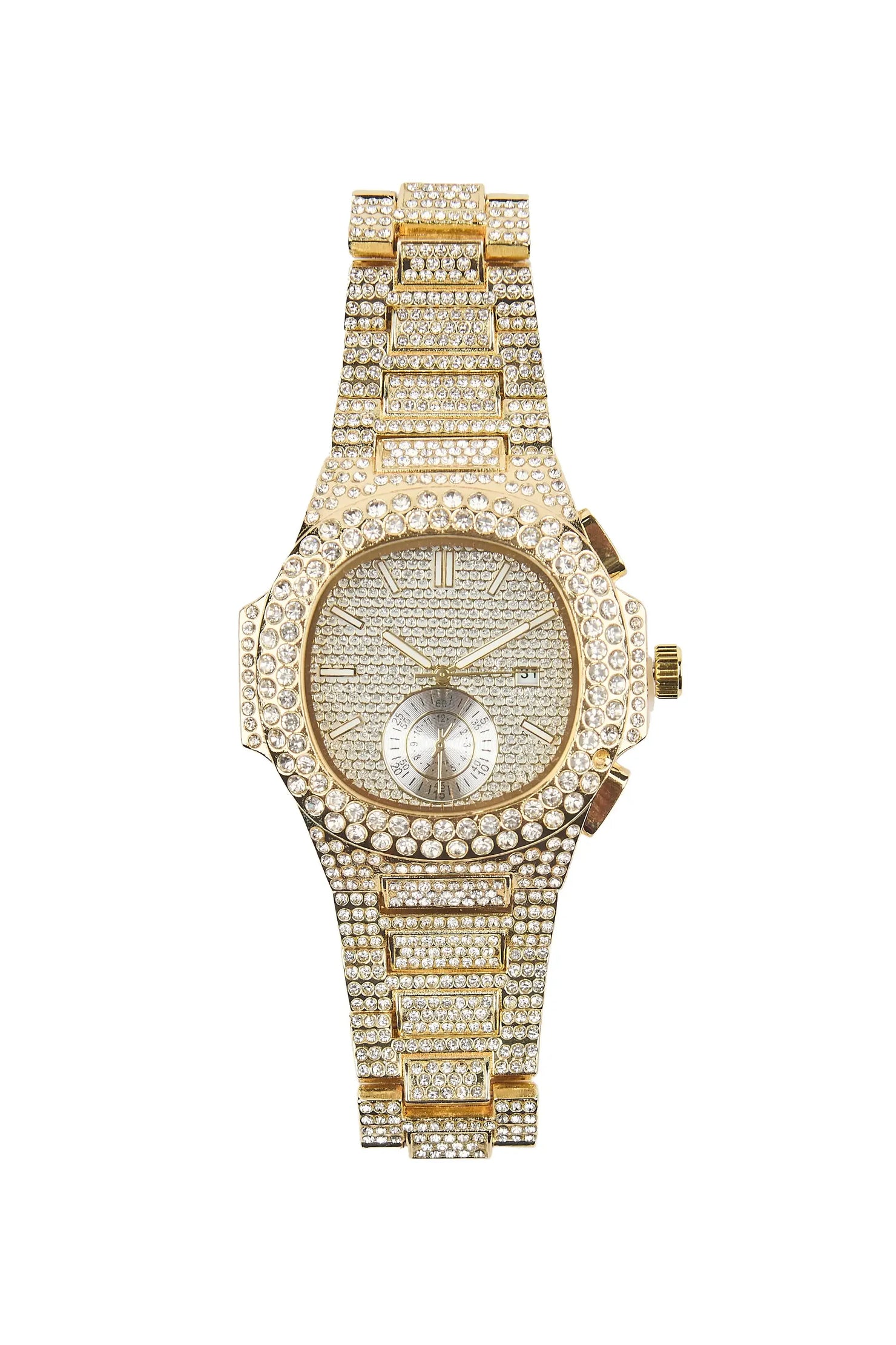 Wilsdorf Gold Bling Watch