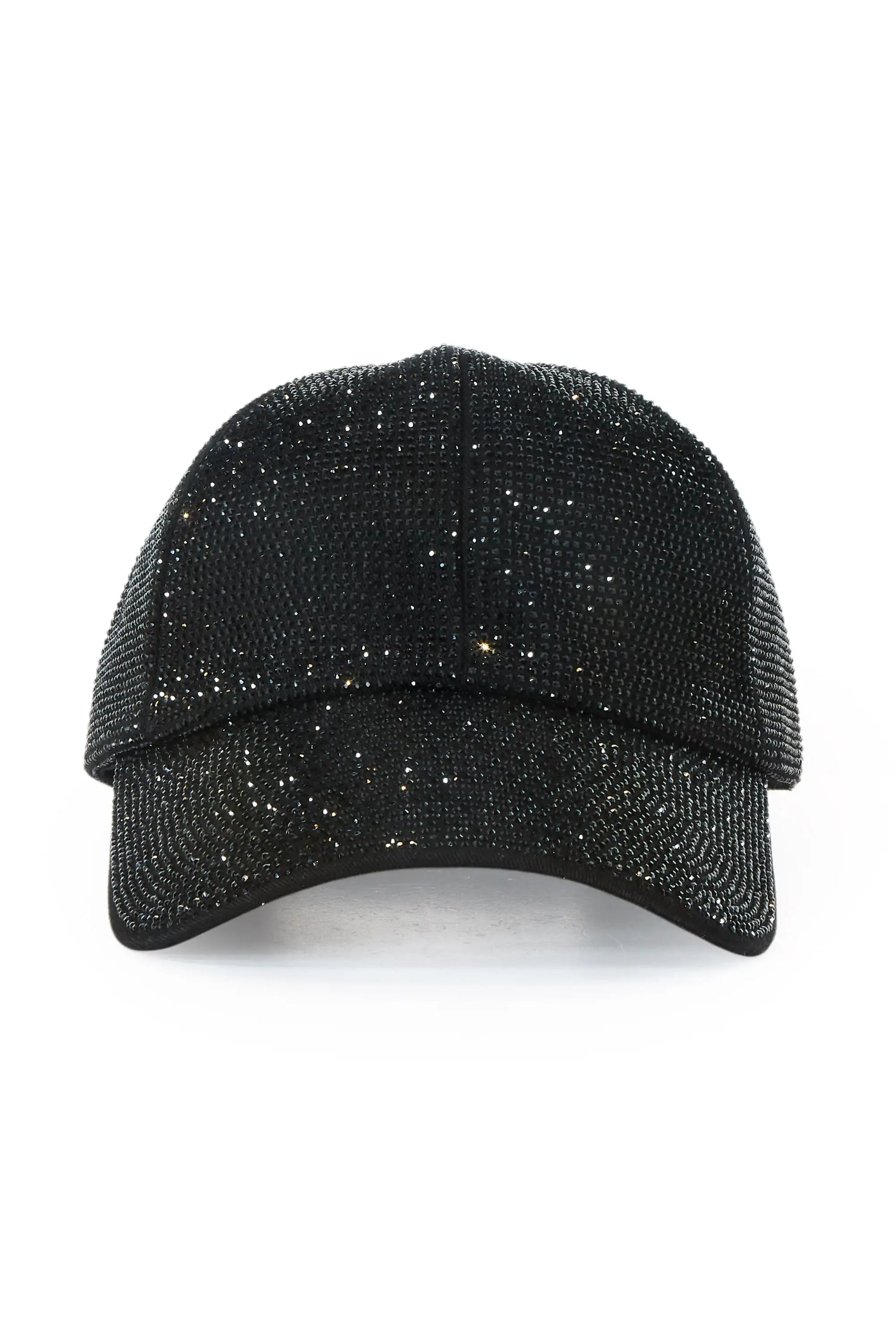 Wilamesha Black Rhinestone Trucker Hat