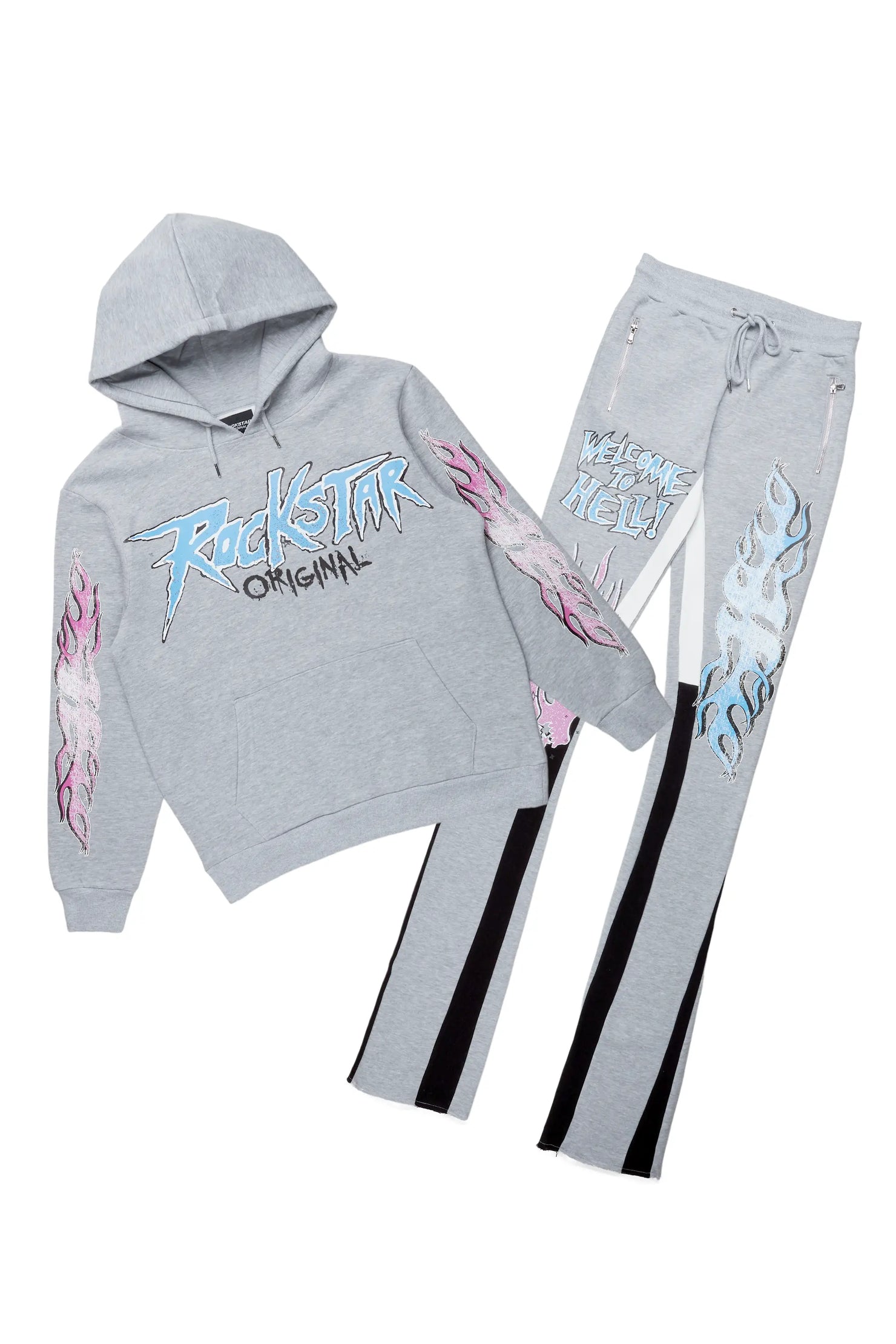 Gaston Grey Super Stacked Flare Track Set