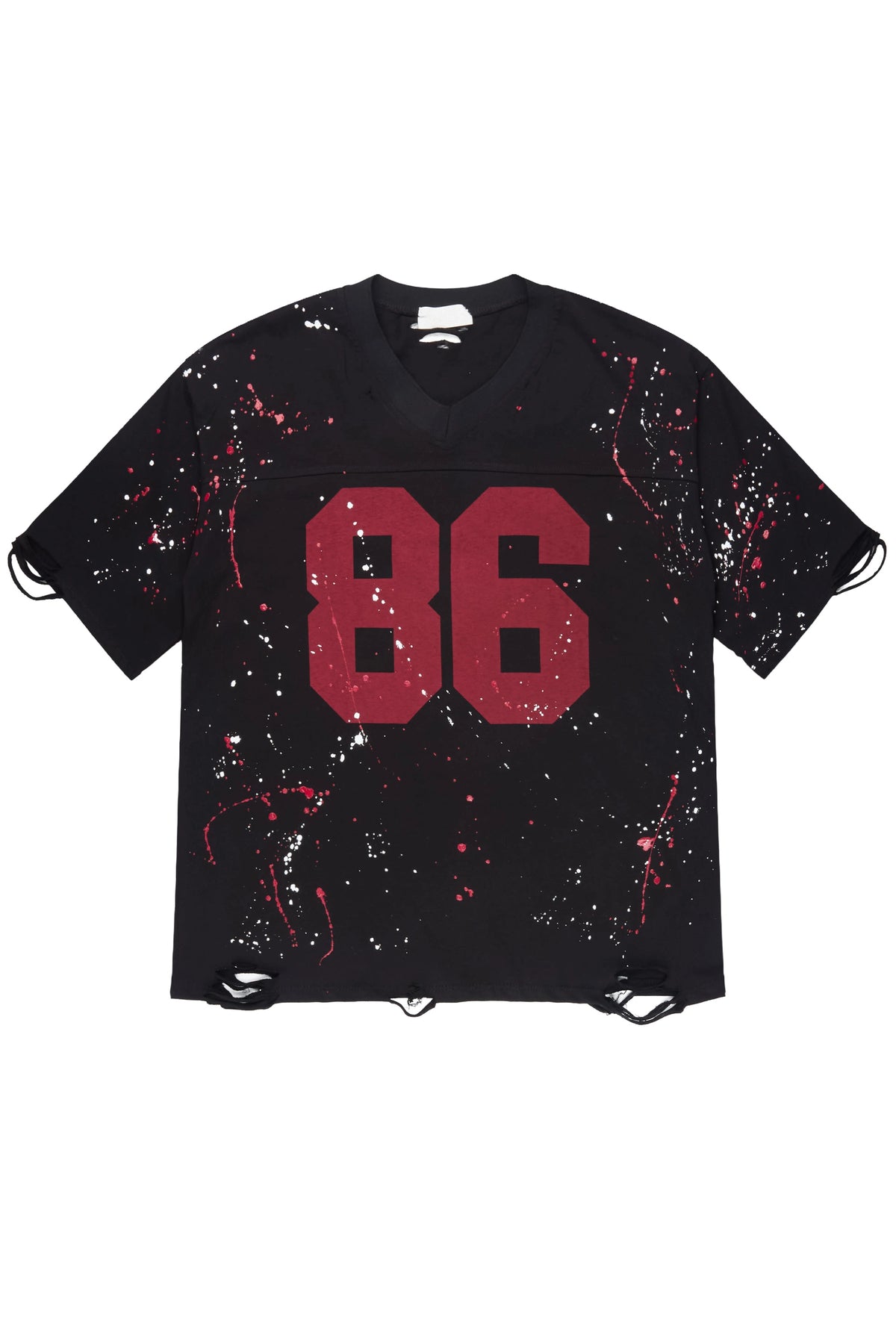 MysTique Black Distressed Oversized T-Shirt