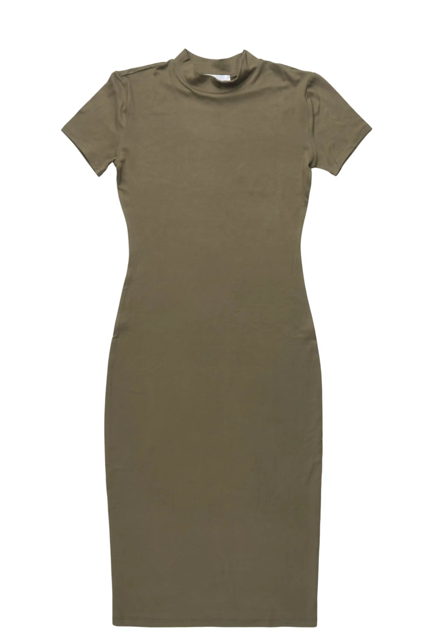 Lacreya Olive Short Sleeve Midi Dress