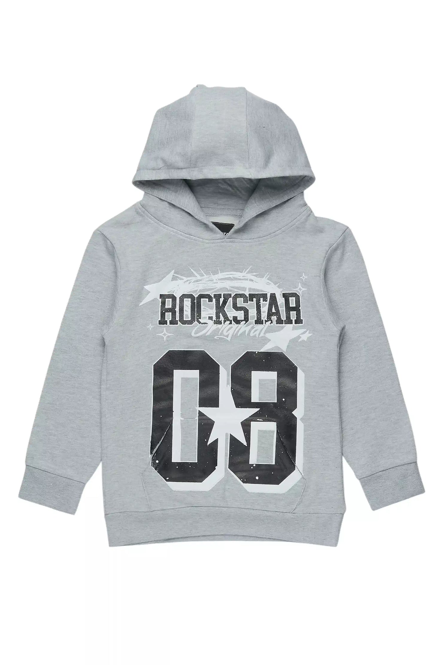 Boys Allstar Grey/Black Graphic Hoodie