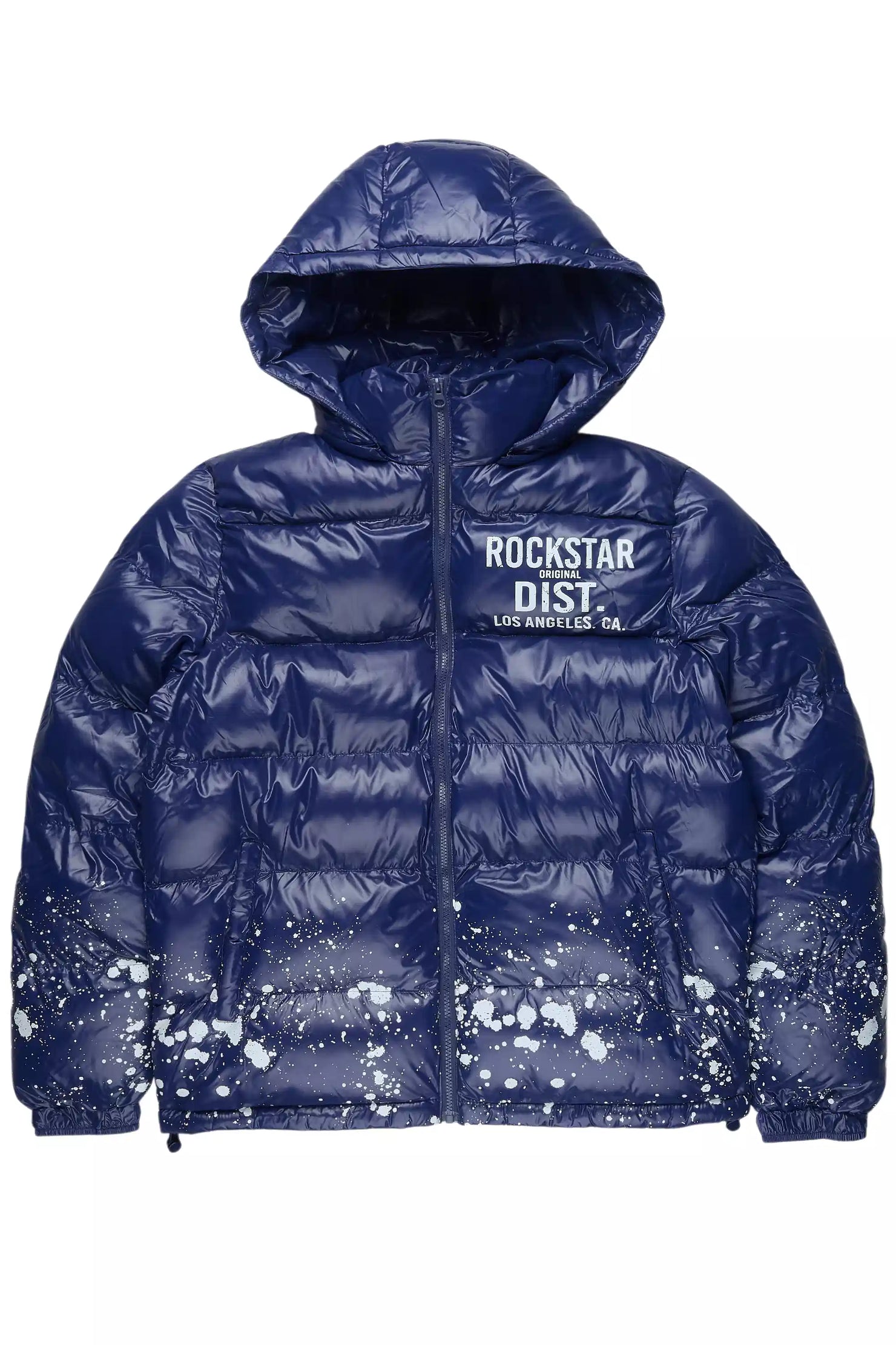 Raffer Navy Heavy Puffer Jacket