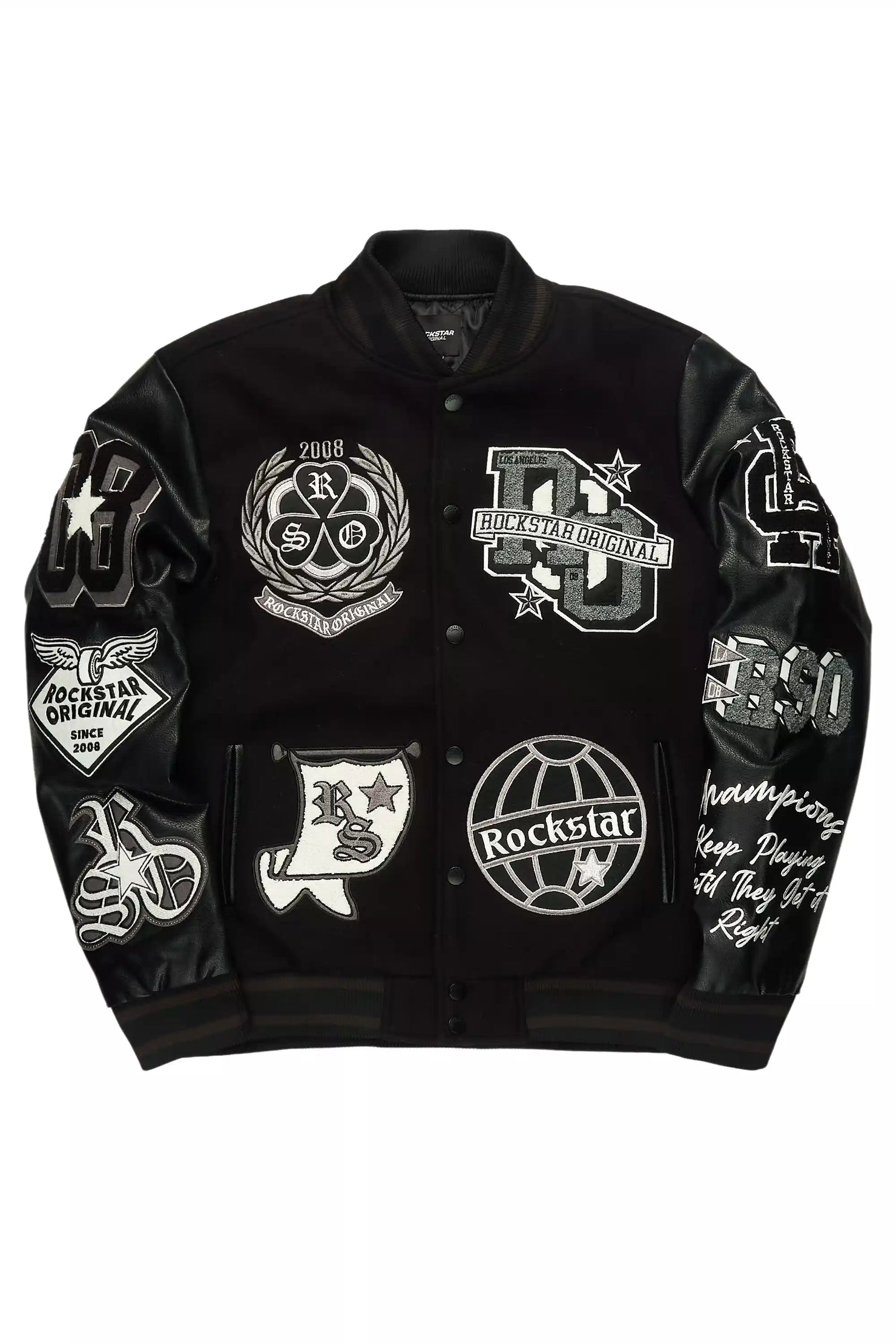 Gallant Black Varsity Jacket