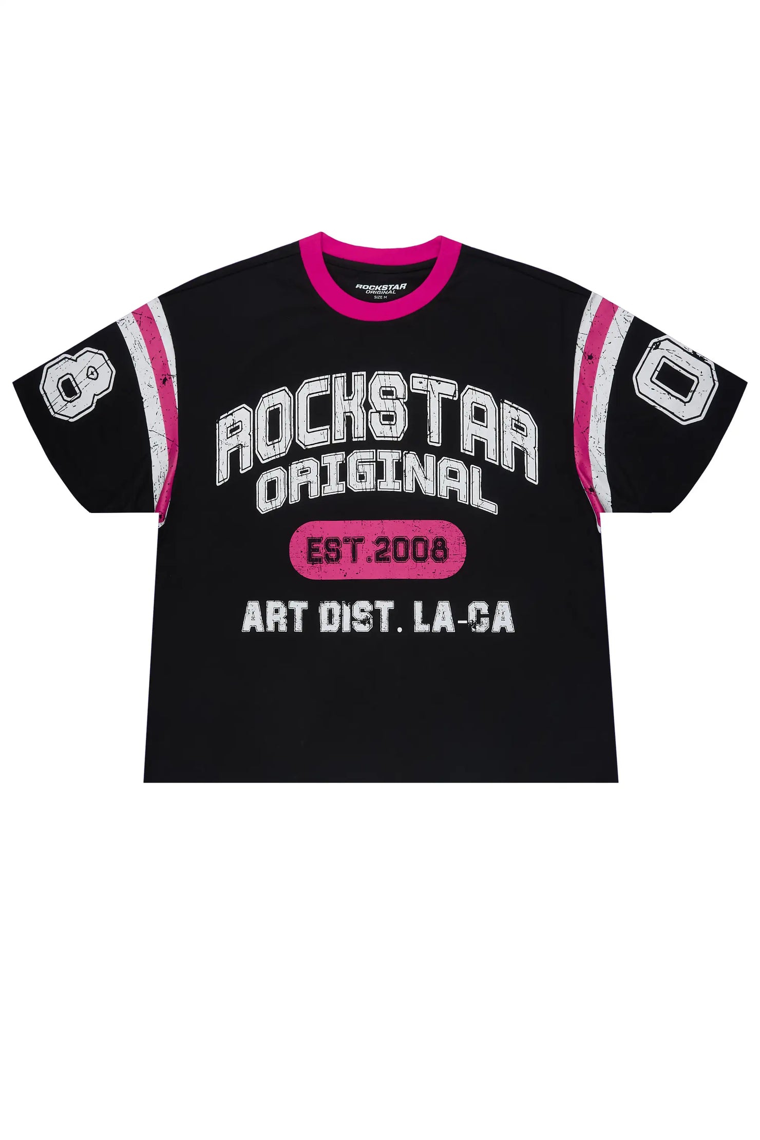Tenajae Black Boxy Crop Tee Shirt
