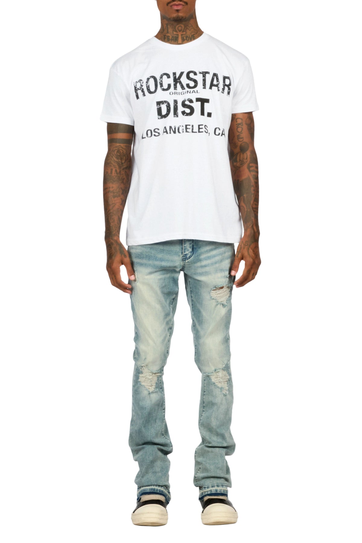Haven Dark Blue Stacked Jean
