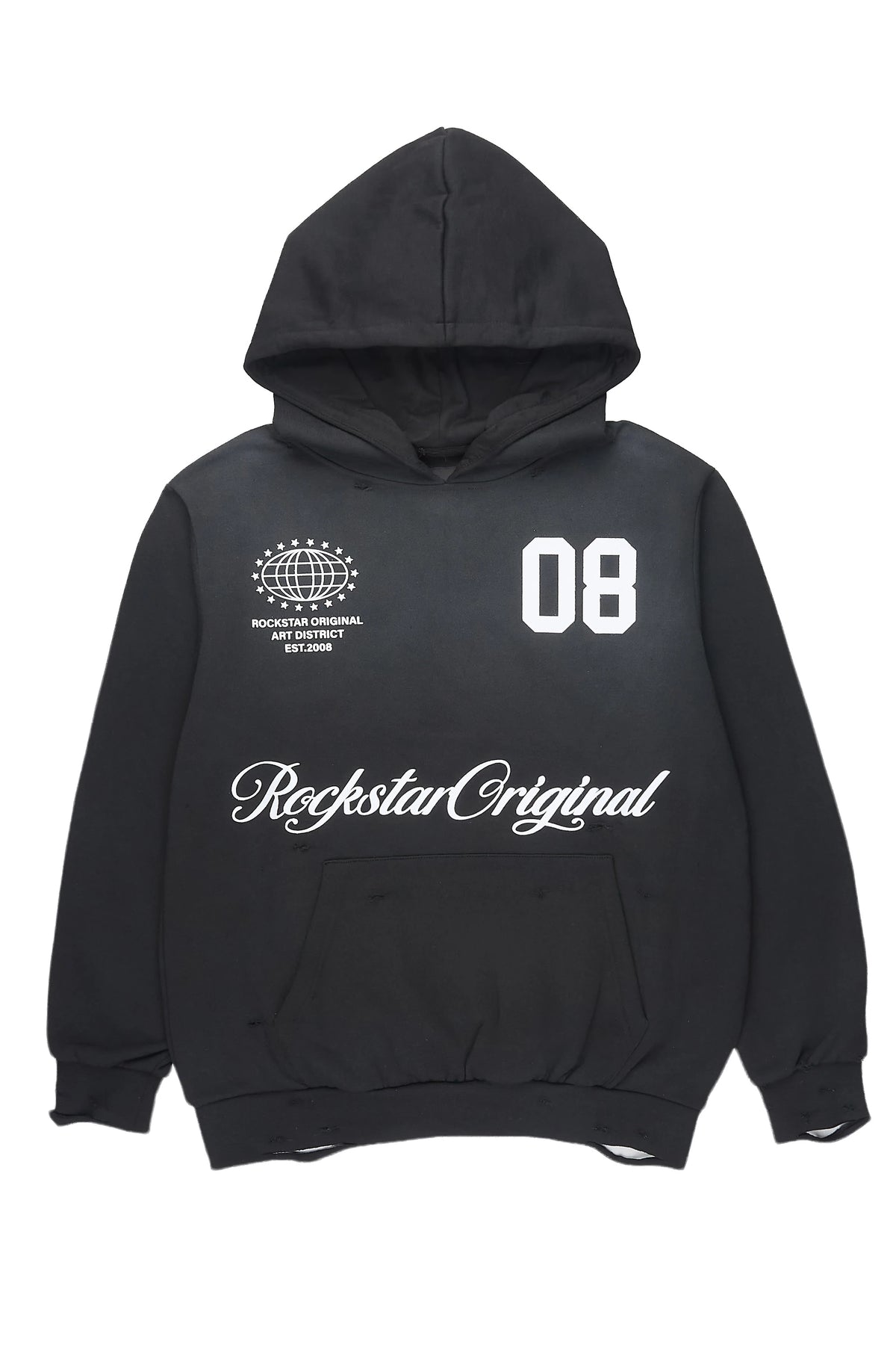 Posca Black Graphic Hoodie
