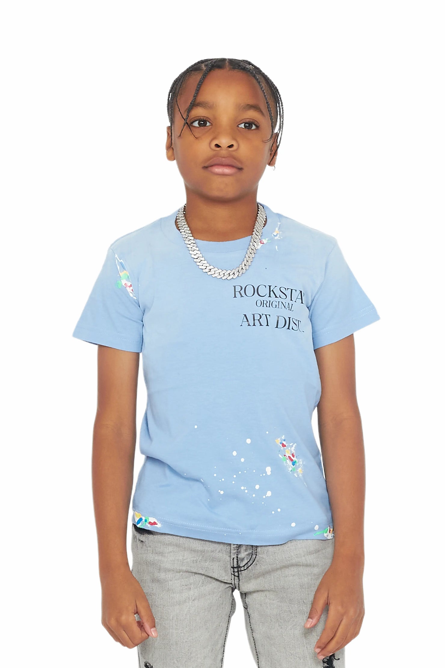Boys Palmer Blue Graphic T-Shirt