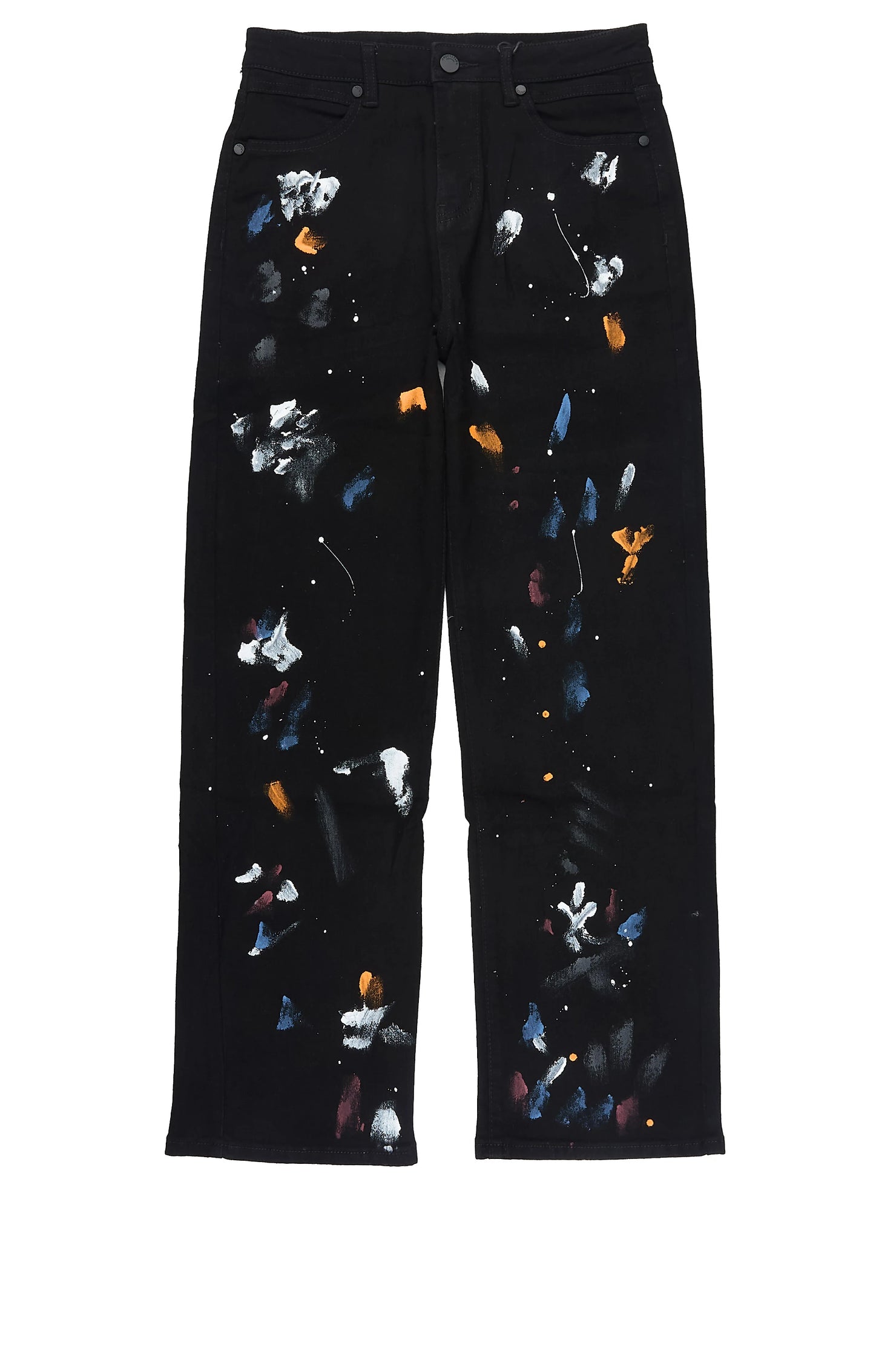 Boys Vicente Black Straight Fit Jean
