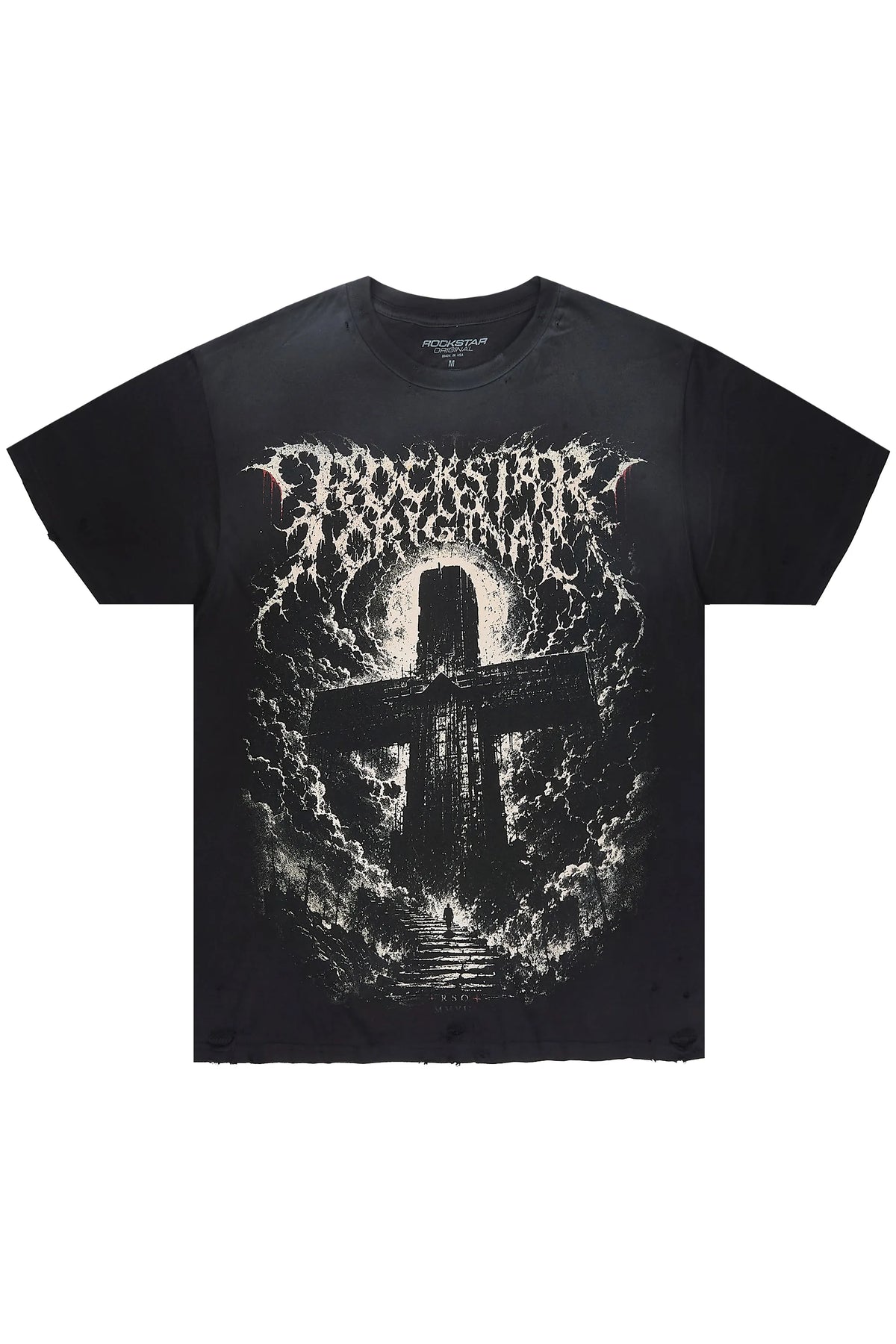 Cassell Black Oversized Graphic T-Shirt