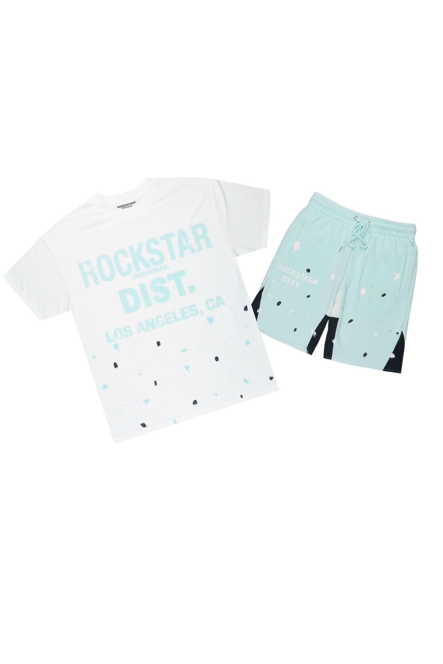 Scottie White/Mint Painter T-Shirt/Short Set