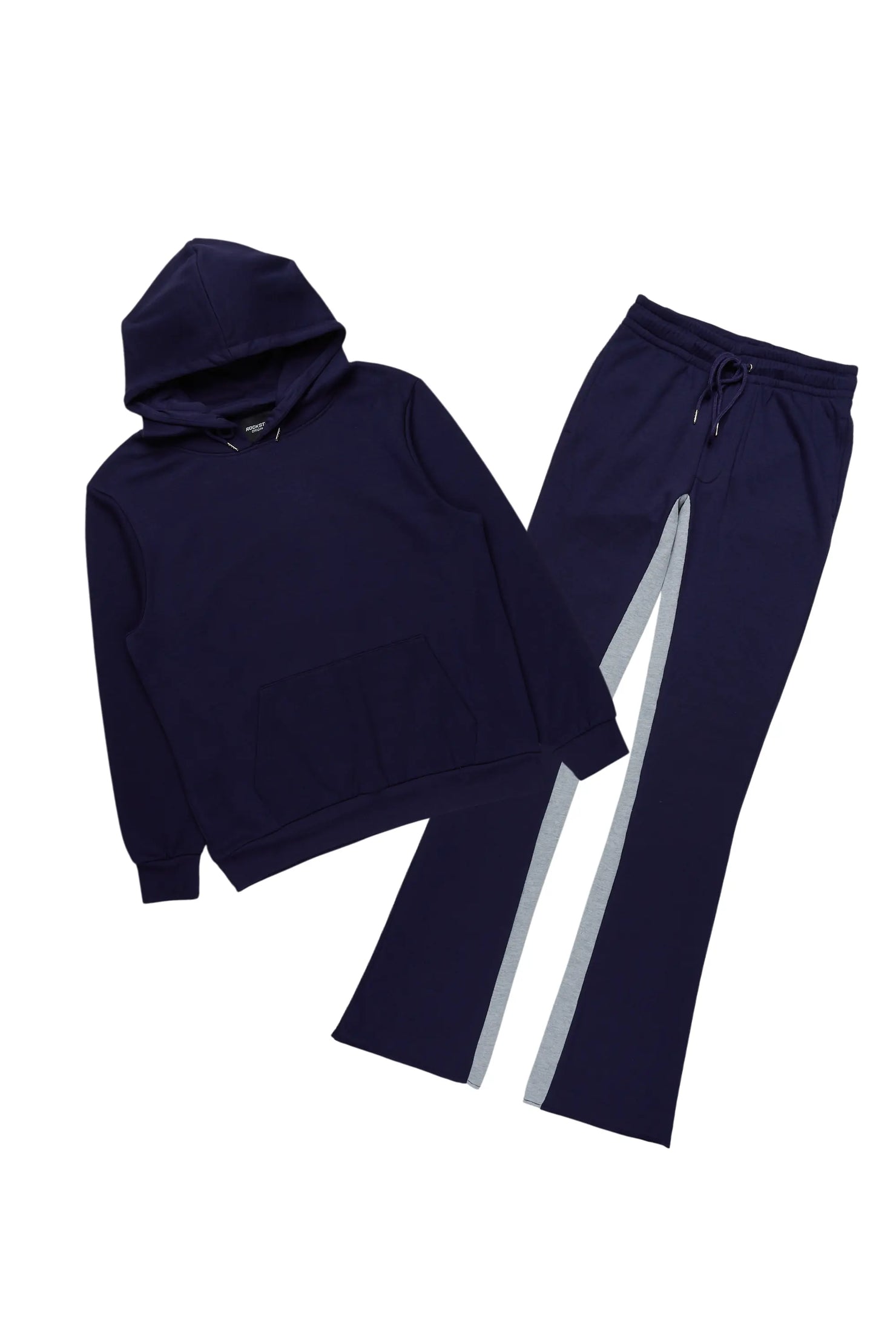 Basic Navy Hoodie/Baggy Track Pant Set