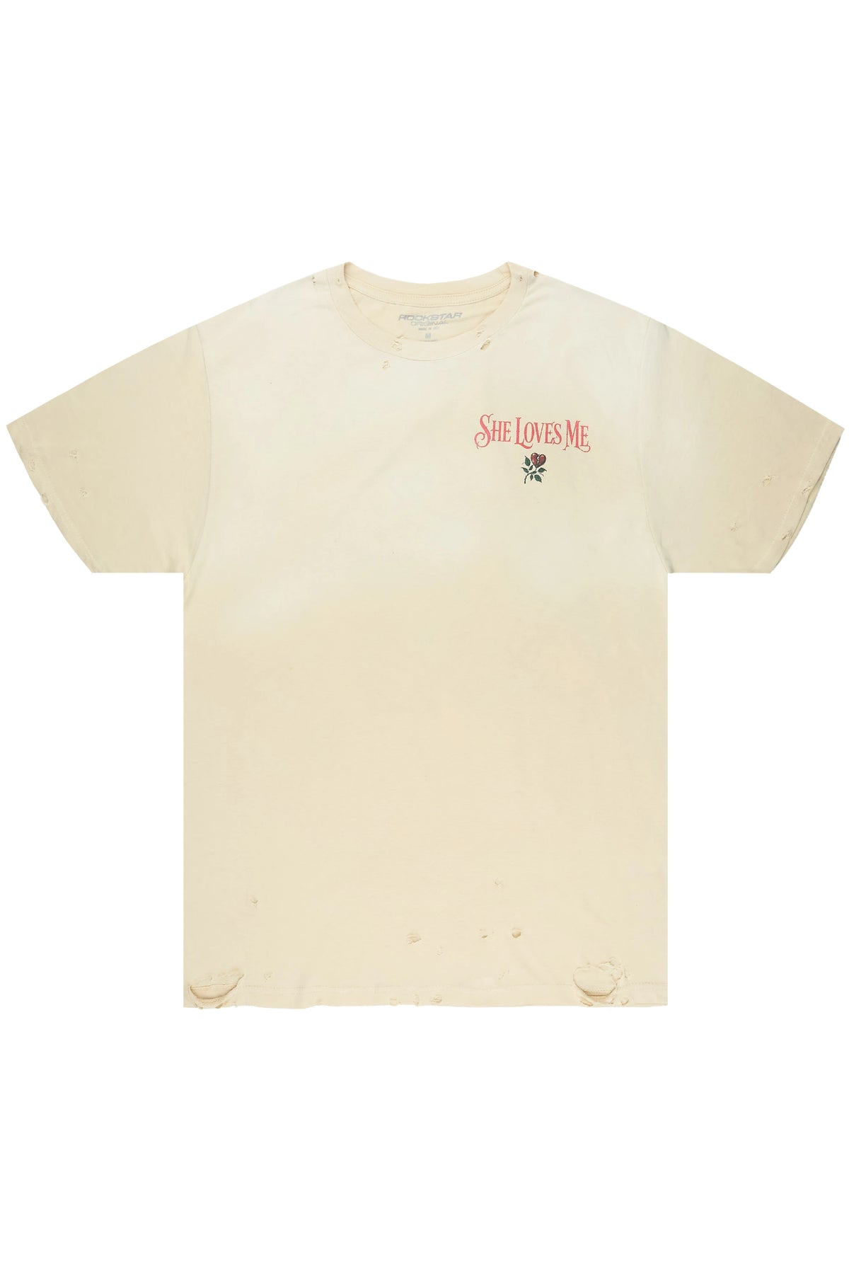 Jalen Beige Oversized Graphic T-Shirt