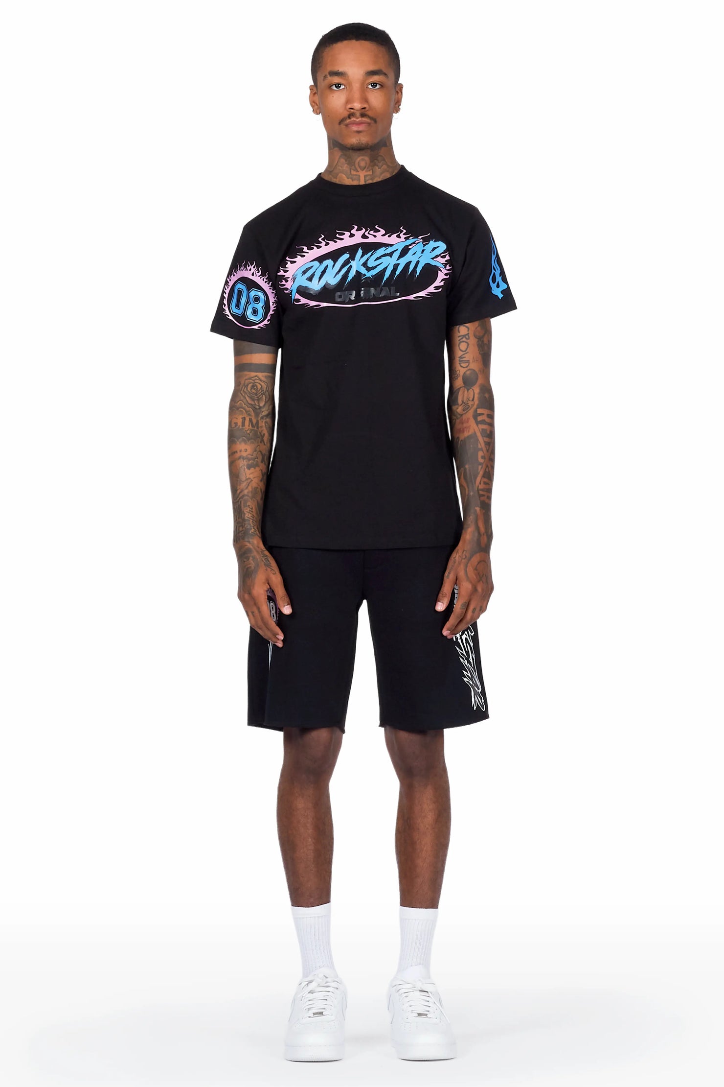 Draven 2.0 Black T-Shirt Short Set