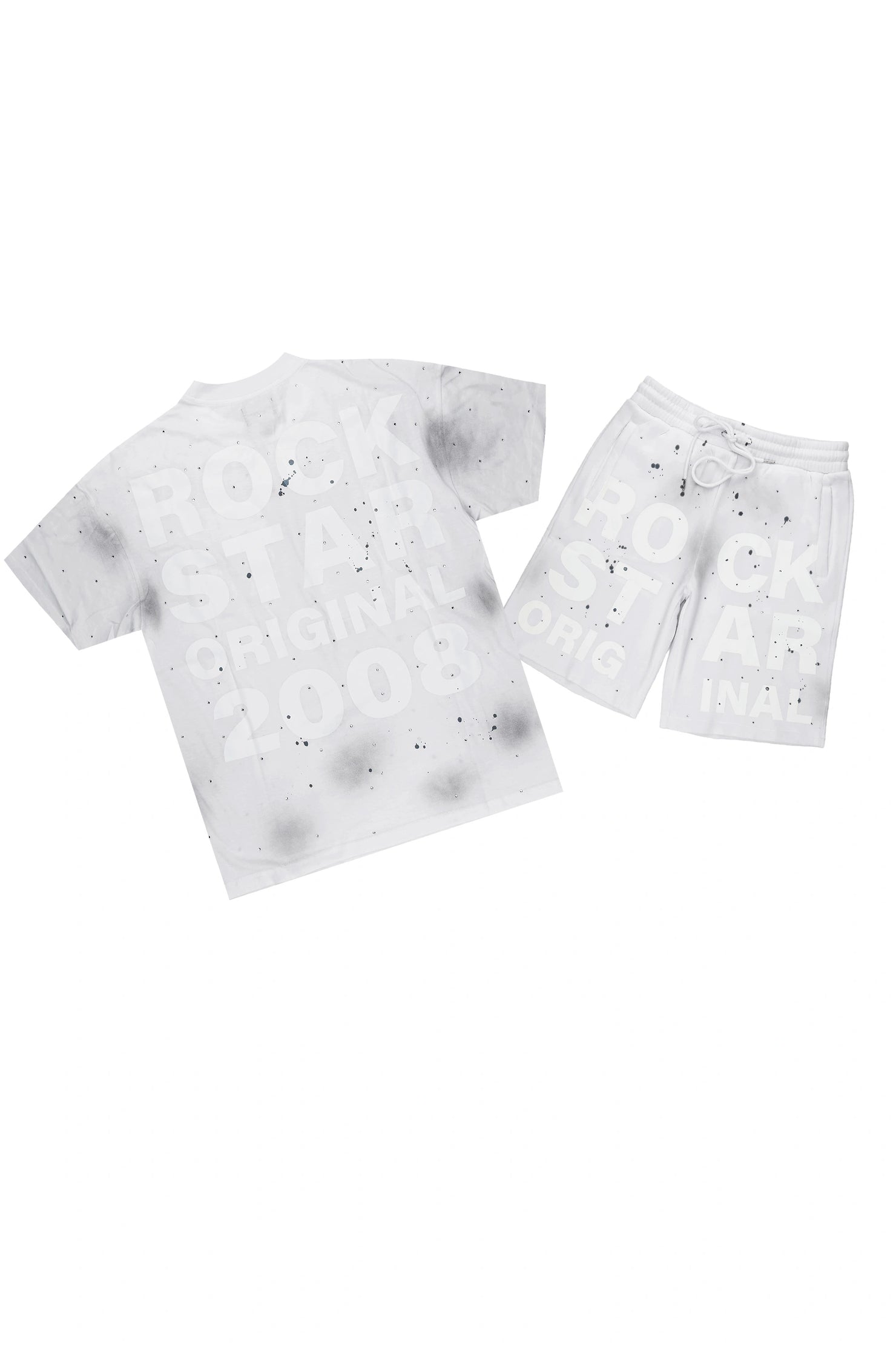 Eliso White T-Shirt/Short Set