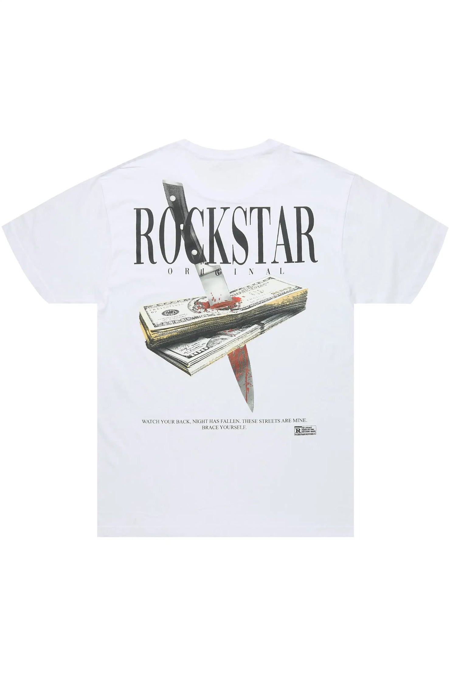 Dayte Nite White Graphic T-Shirt
