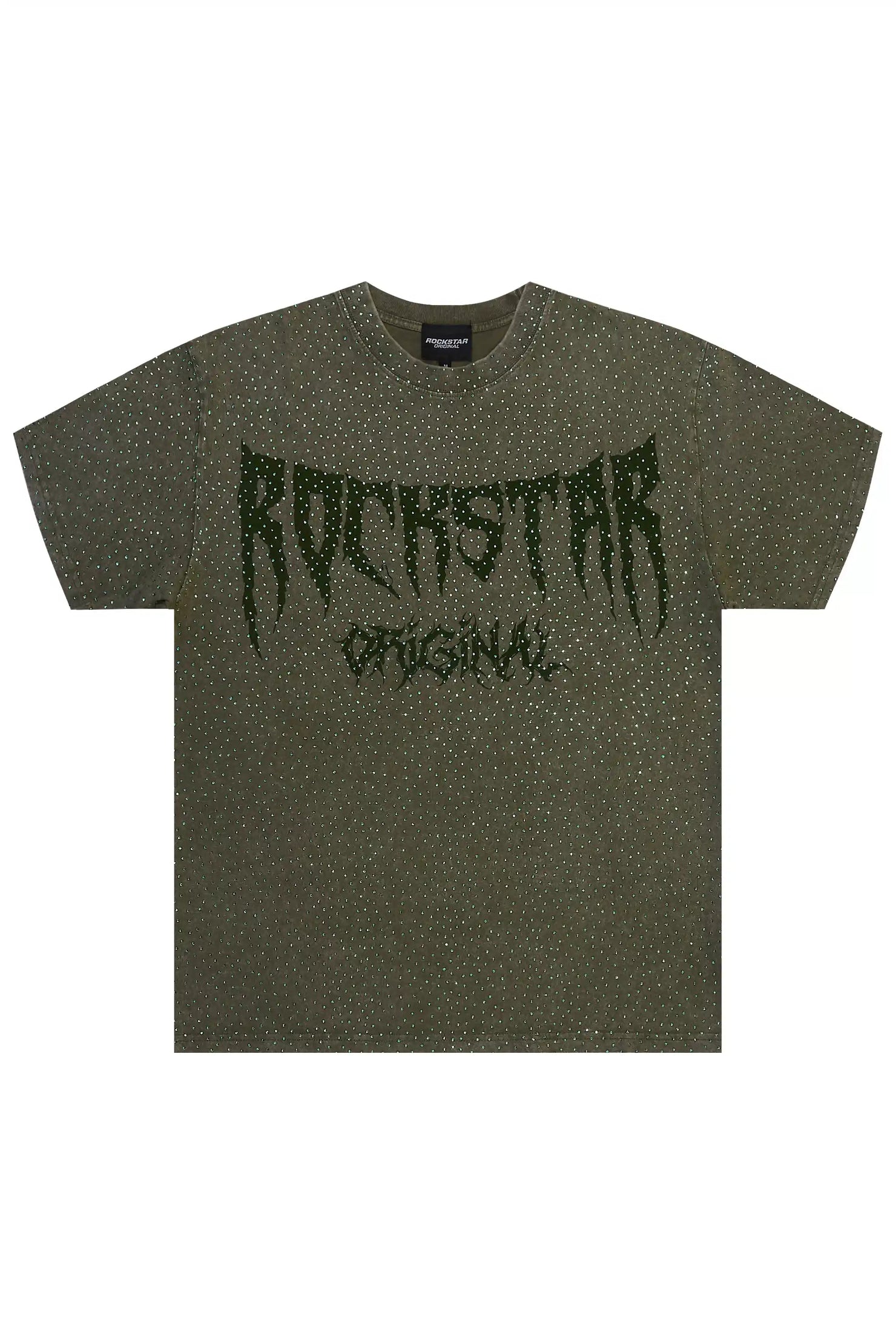 Andreas Olive Rhinestone T-Shirt